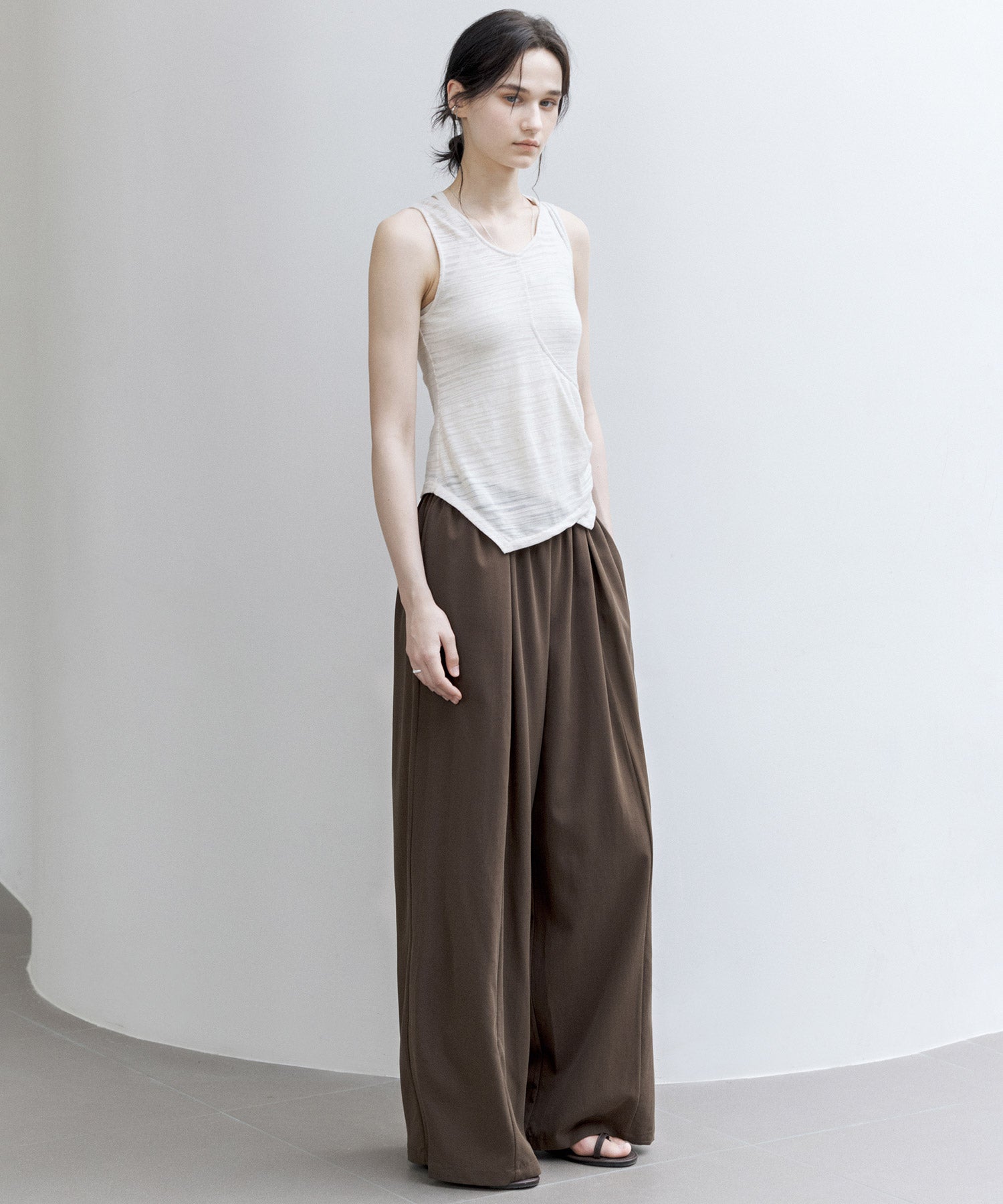 Basic Flowy Wide-Leg Pants