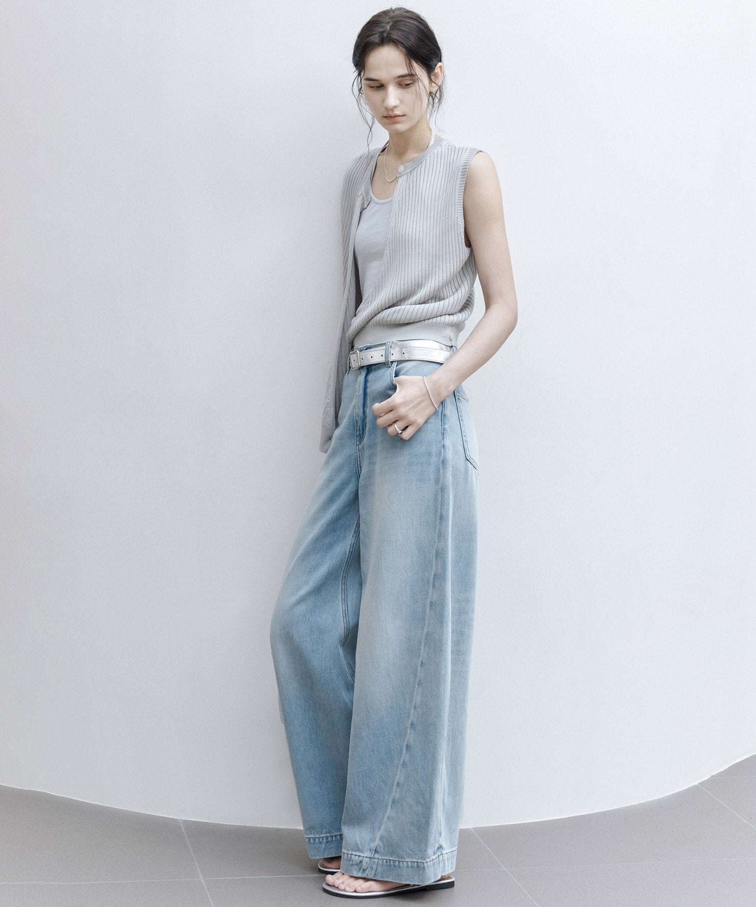Versatile Knit Tank with Transformable Design