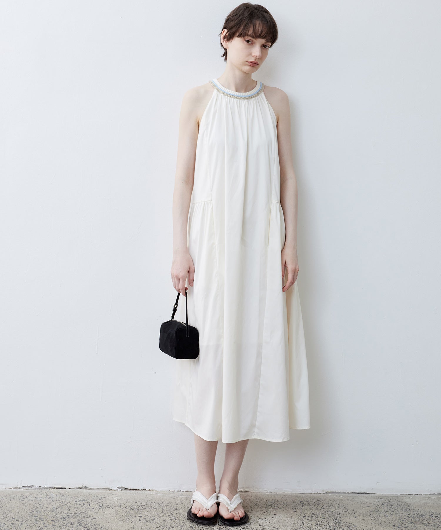 Ribbed Halter Neck Dress