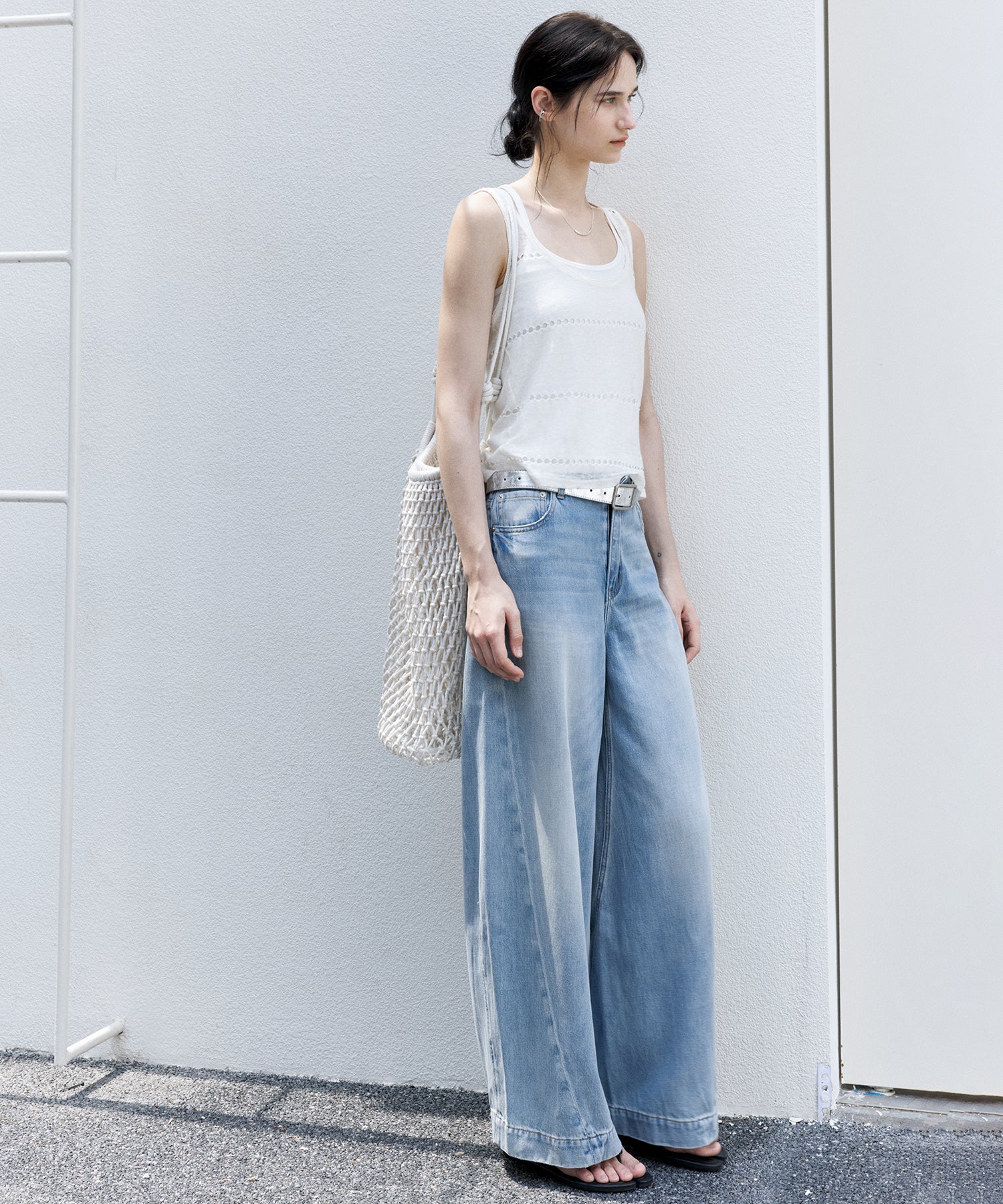 Sheer Knit Sleeveless Blouse – Stylish Summer Layer