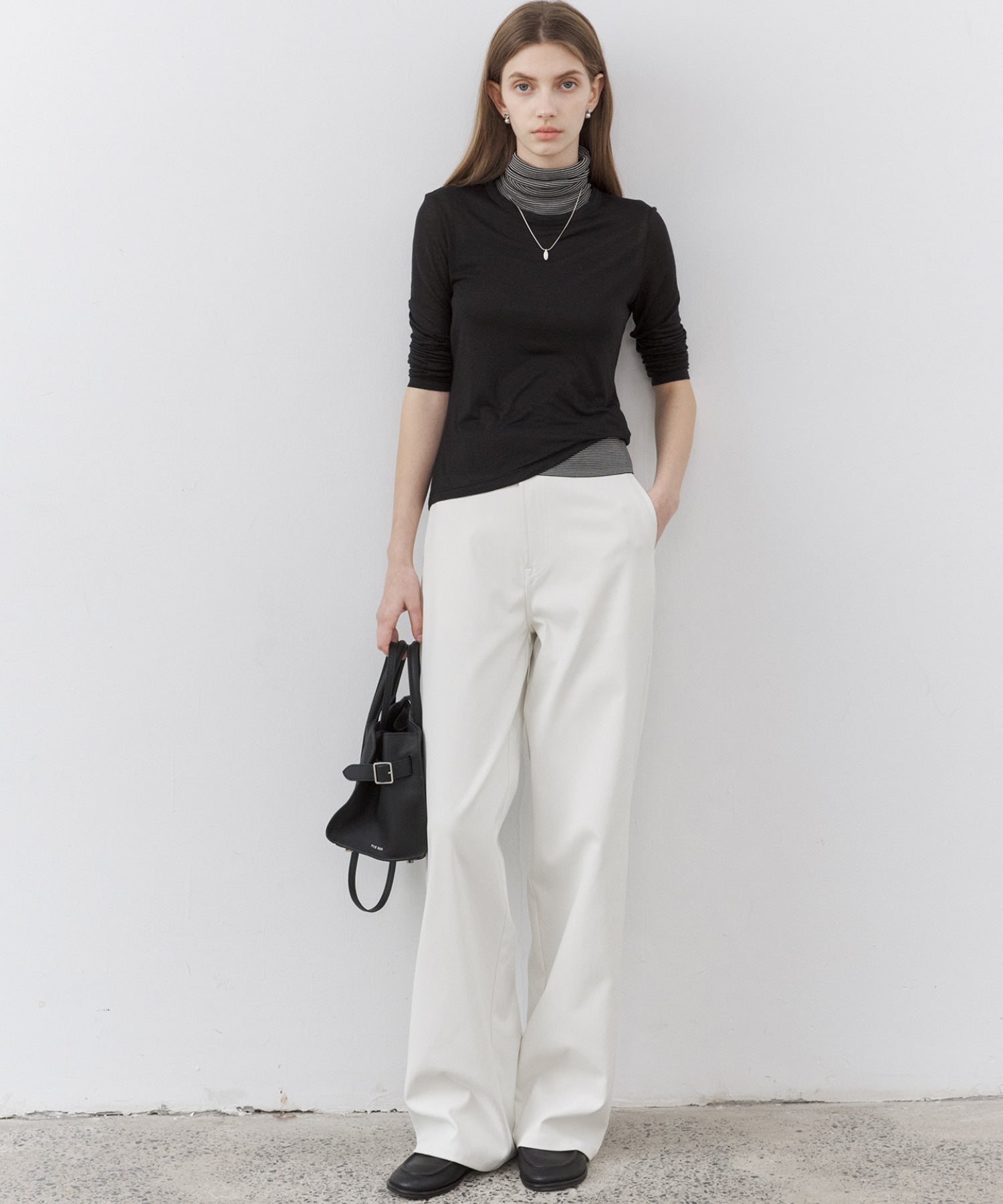High-Neck Sleeveless Silk-Blend Knit Top