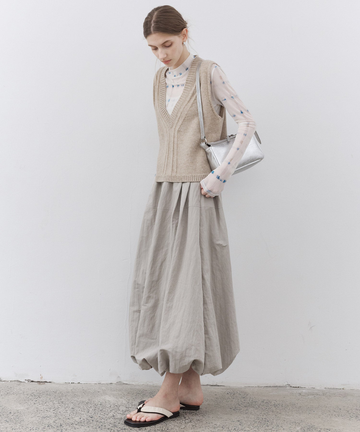 Art Print Sheer Top