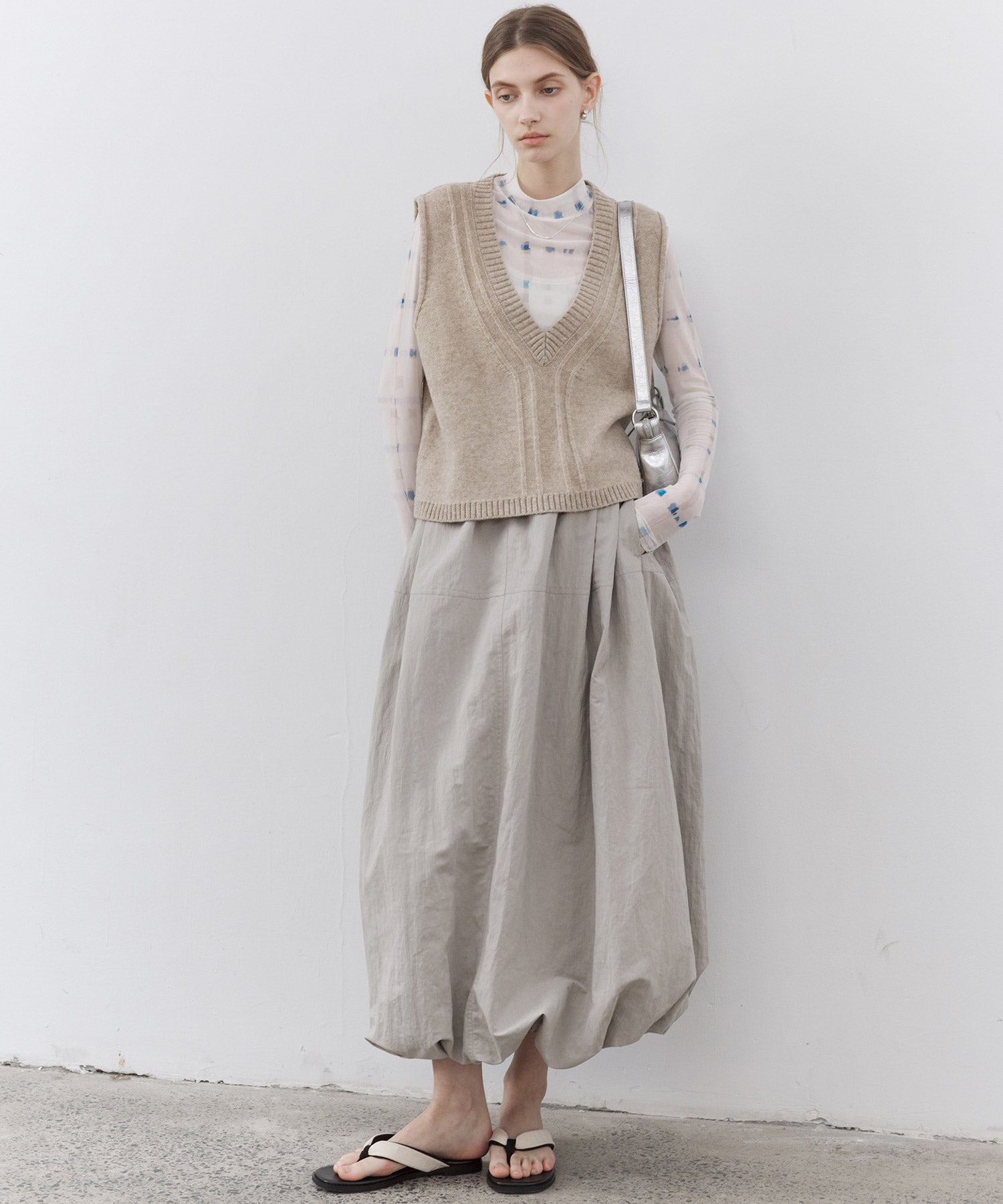 Art Print Sheer Top