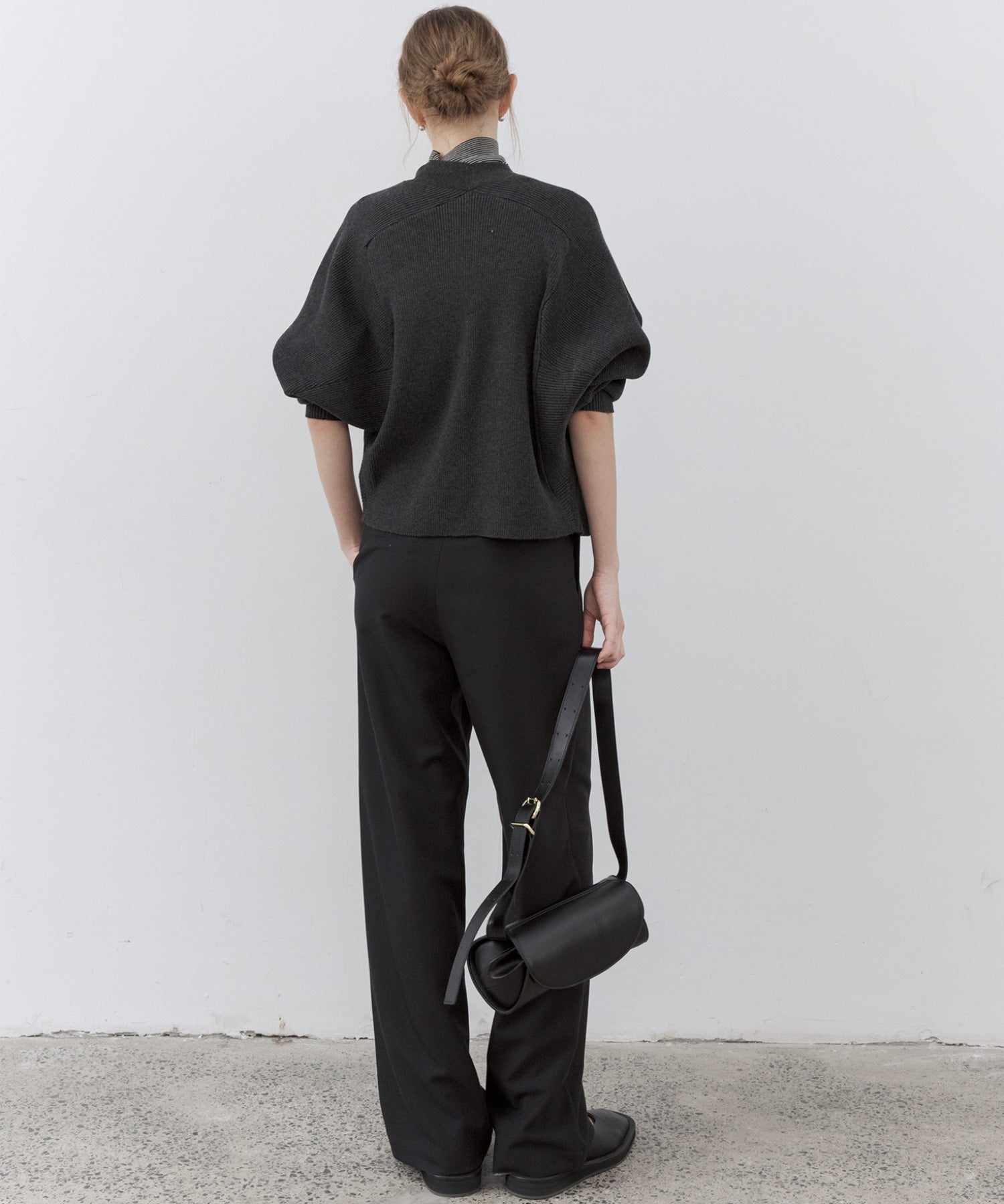 Basic Drape Tailored Straight Slacks