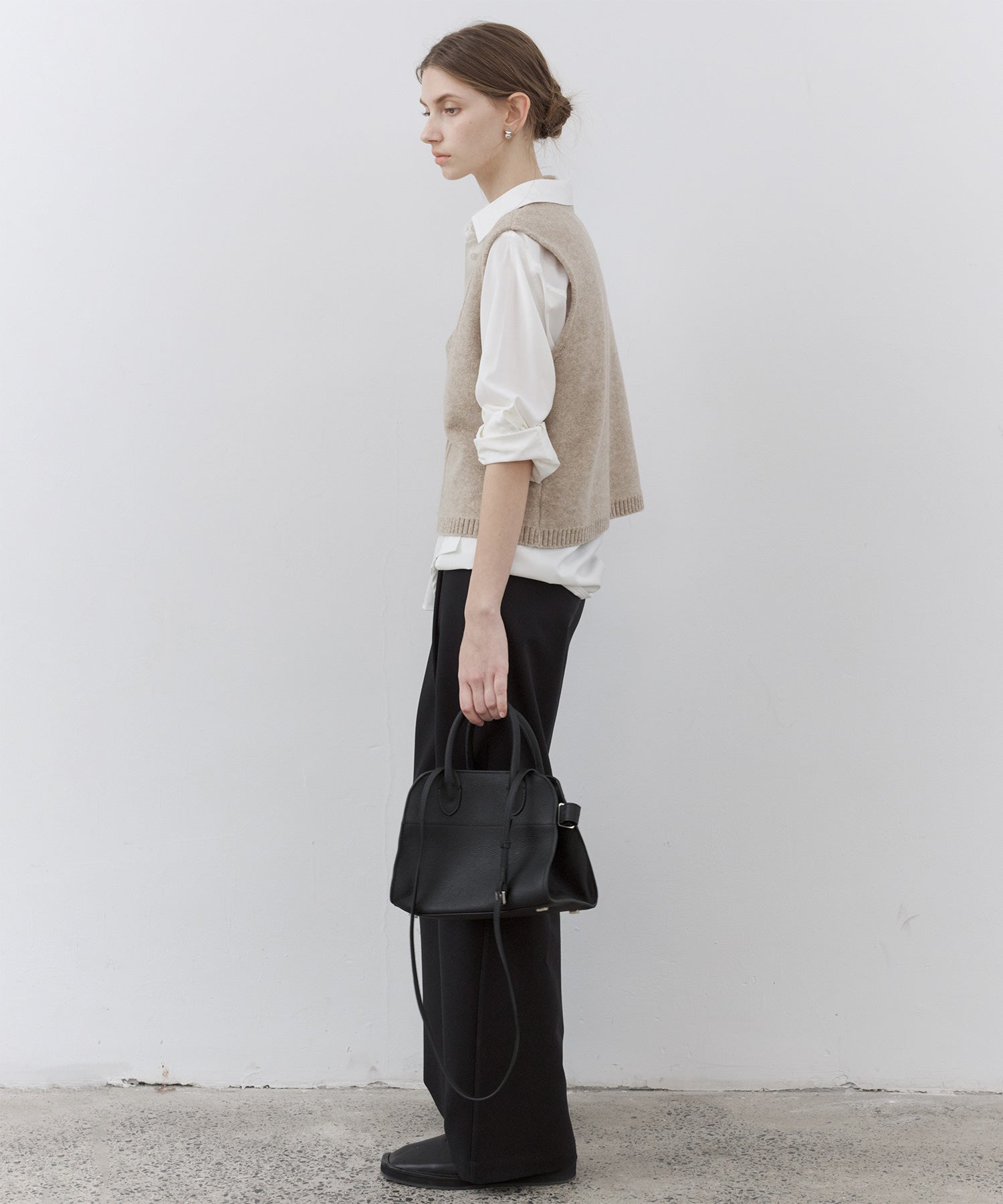 Basic Drape Tailored Straight Slacks