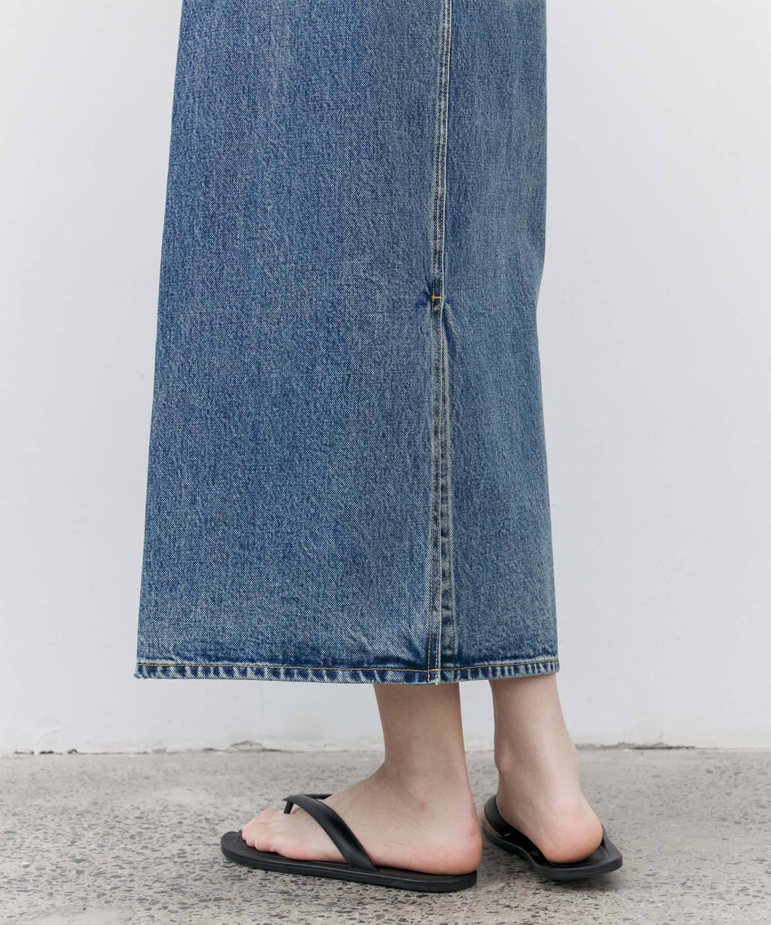 Classic Straight Denim Skirt