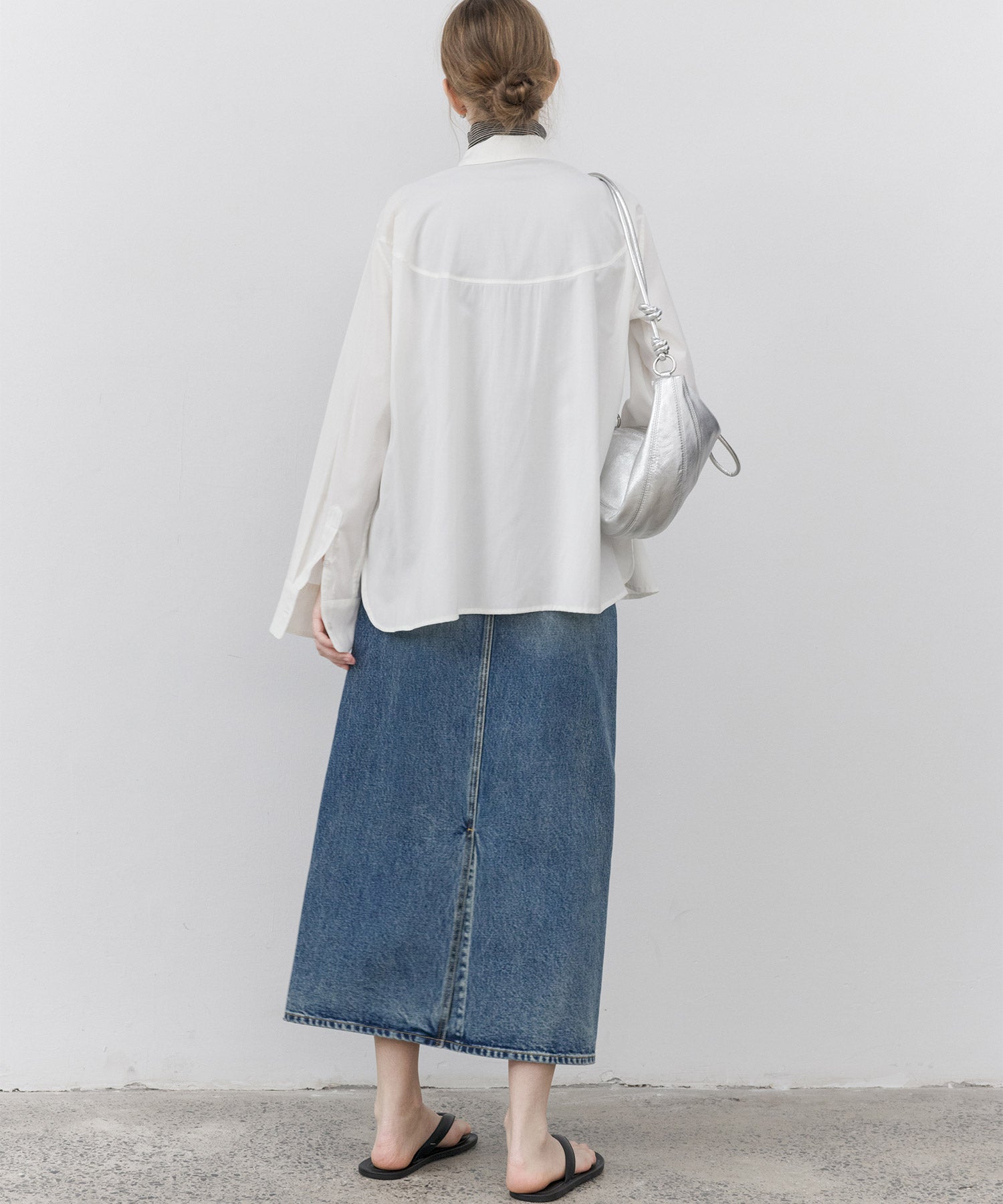 Classic Straight Denim Skirt