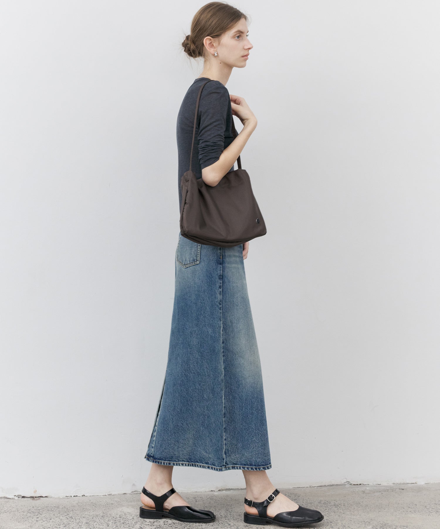 Classic Straight Denim Skirt