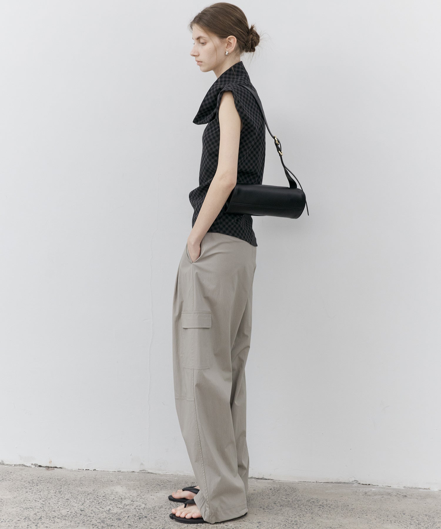 Asymmetrical Hem Drape Top