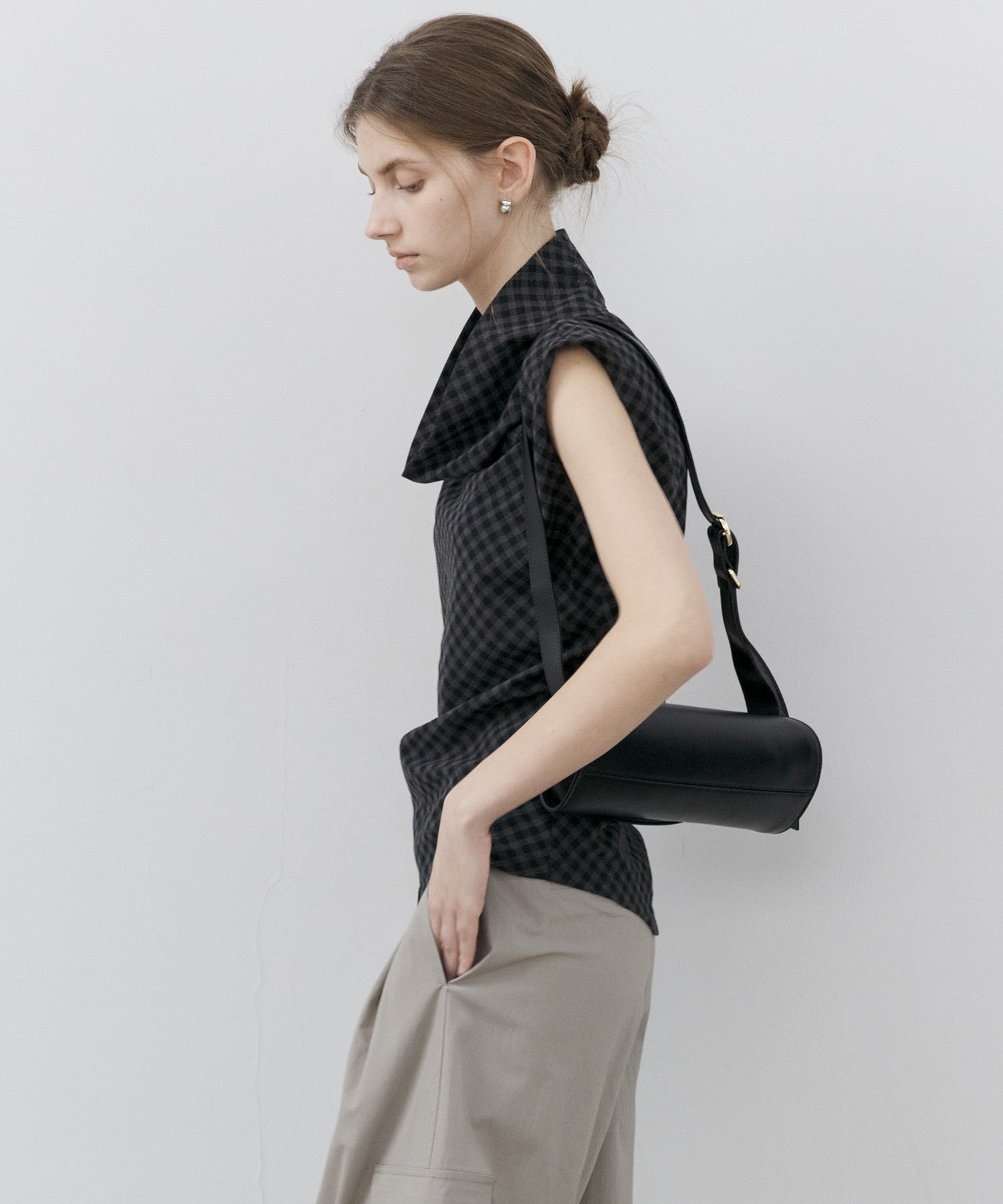 Asymmetrical Hem Drape Top