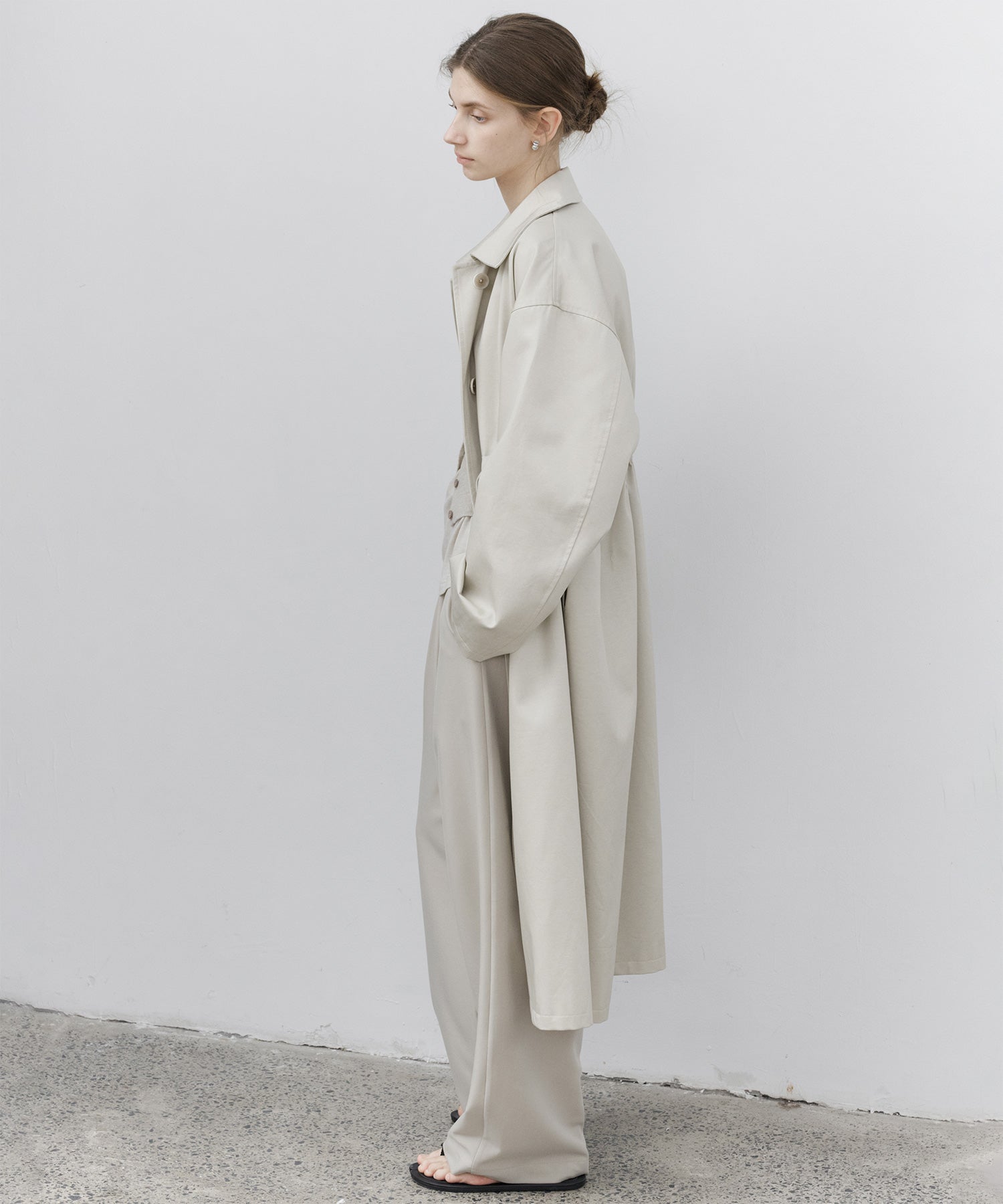 Basic Drape Tailored Straight Slacks