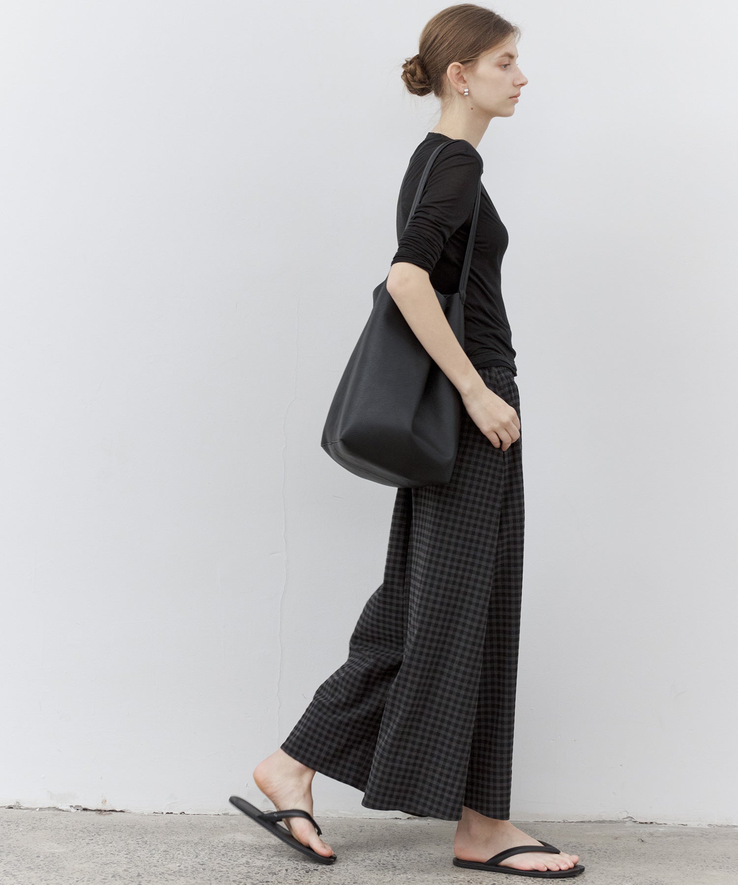 Basic Ankle-Length Wide Pants
