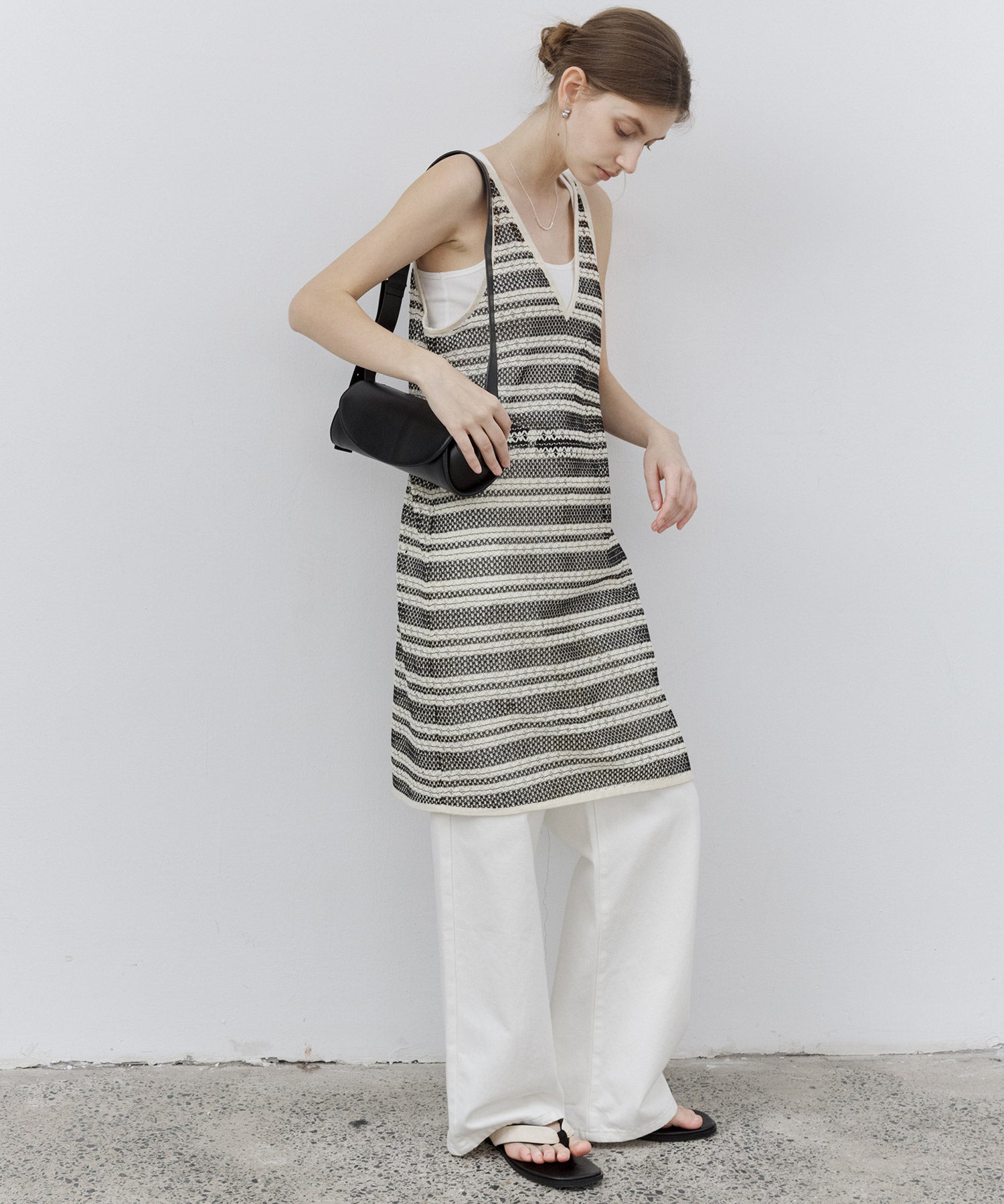 Crochet-Knit See-Through Tunic