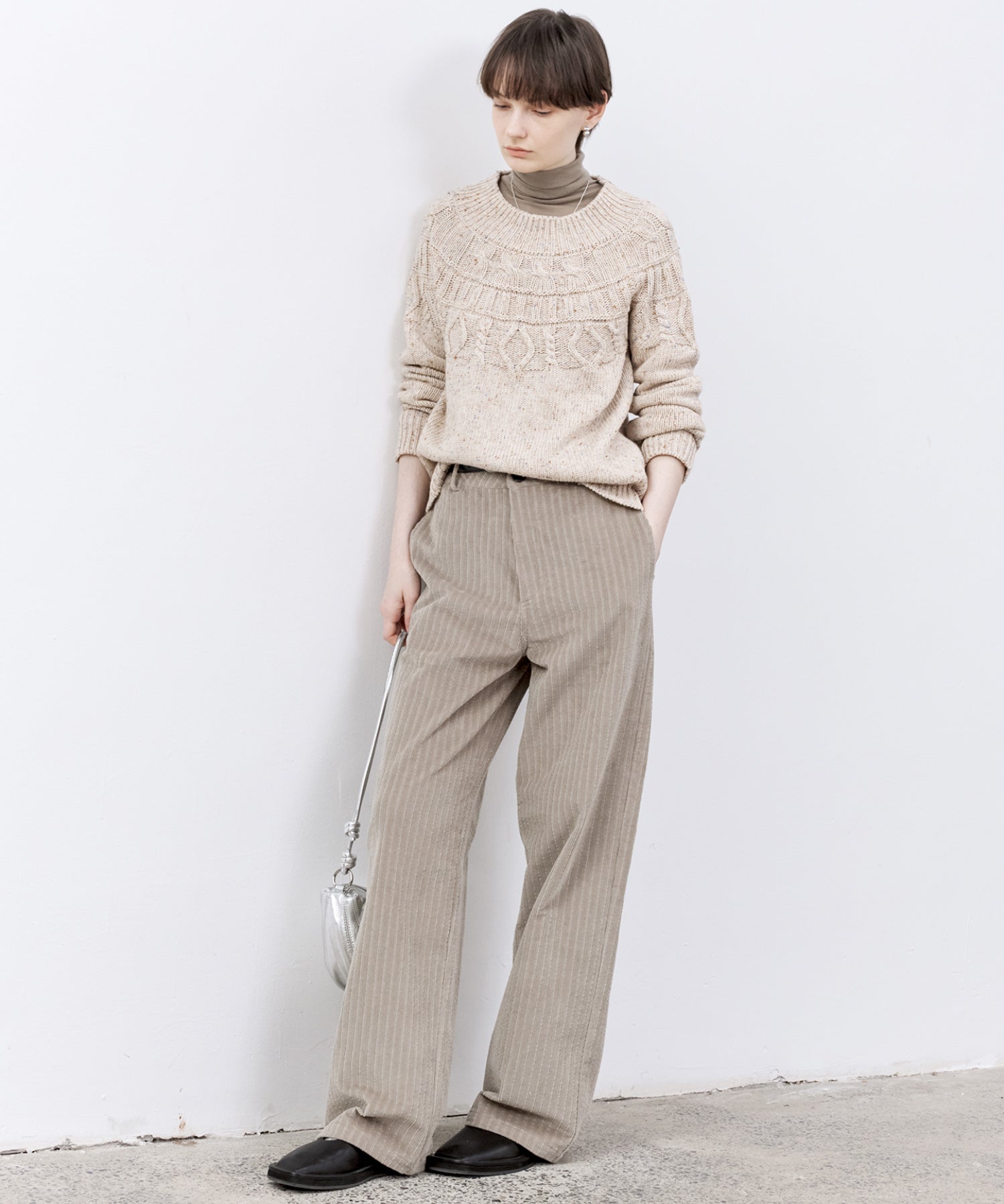 「PRE ORDER」Multi-Stripe Straight Narrow Corduroy Pants