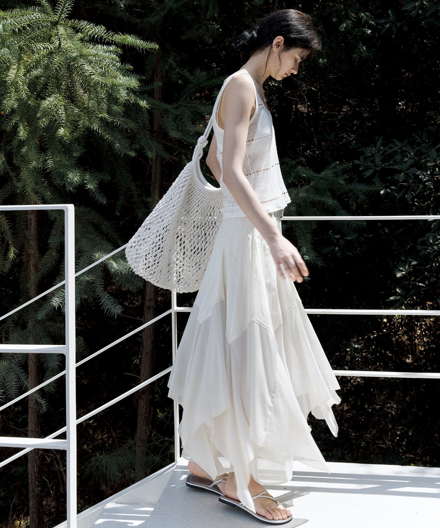 Sheer Knit Sleeveless Blouse – Stylish Summer Layer