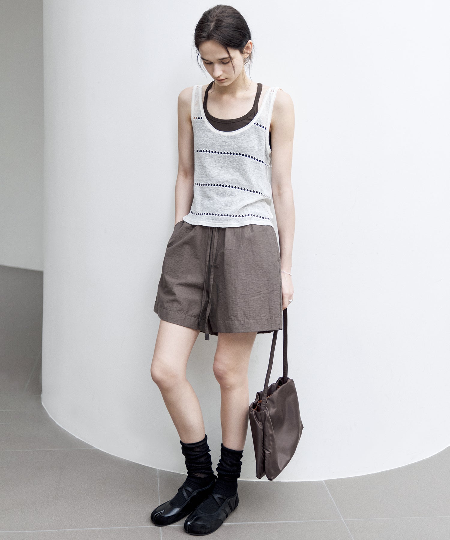 Sheer Knit Sleeveless Blouse – Stylish Summer Layer