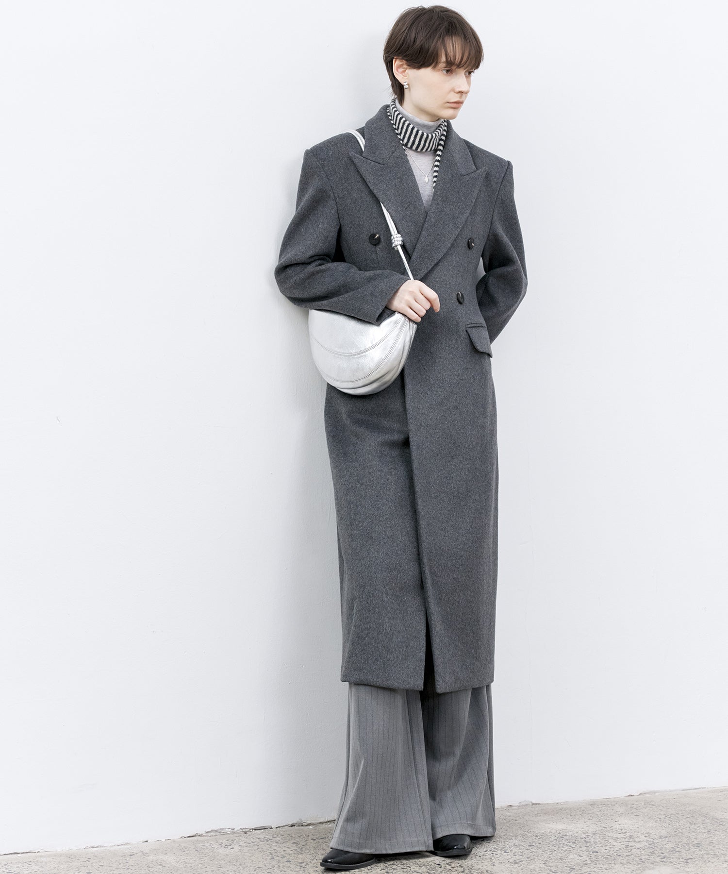 Wool-Blend Long Chester Coat