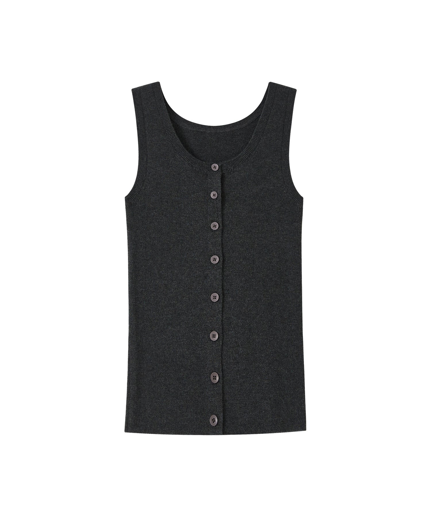 Basic Multi-Button Knit Vest