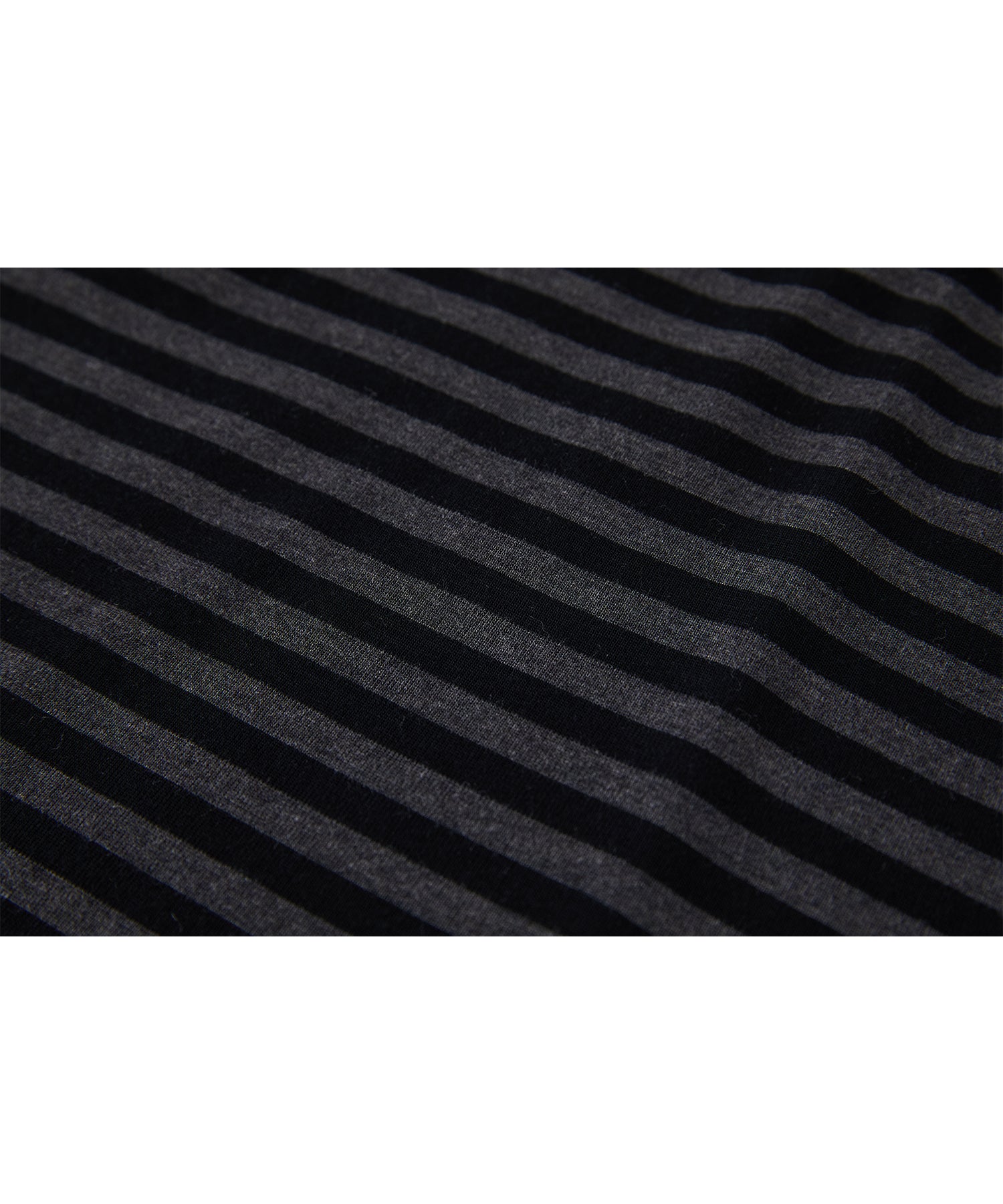 「PRE ORDER」Mock Neck Striped T-Shirt