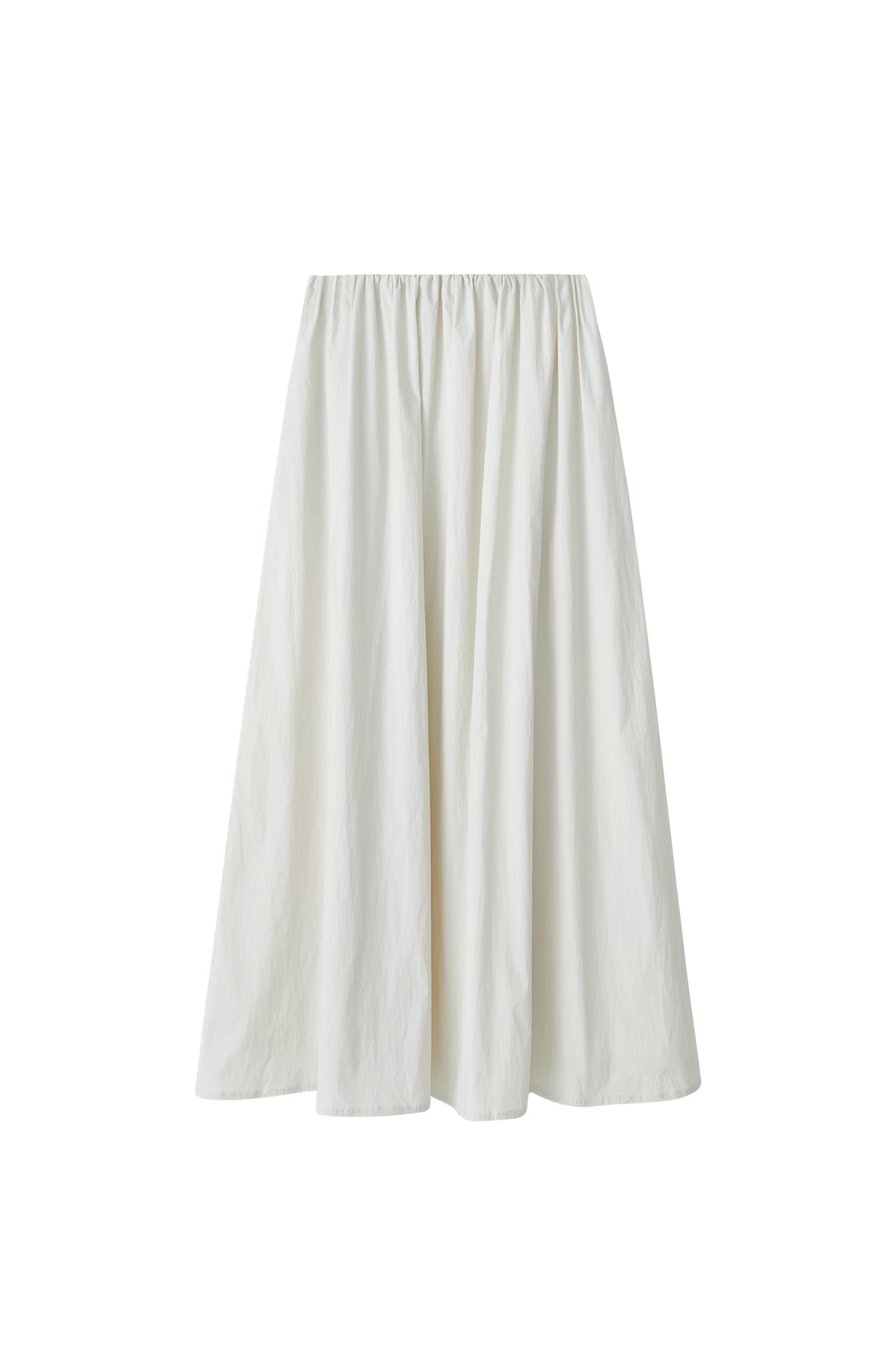 [tageechita] "T" embroidered Lina low straight pants