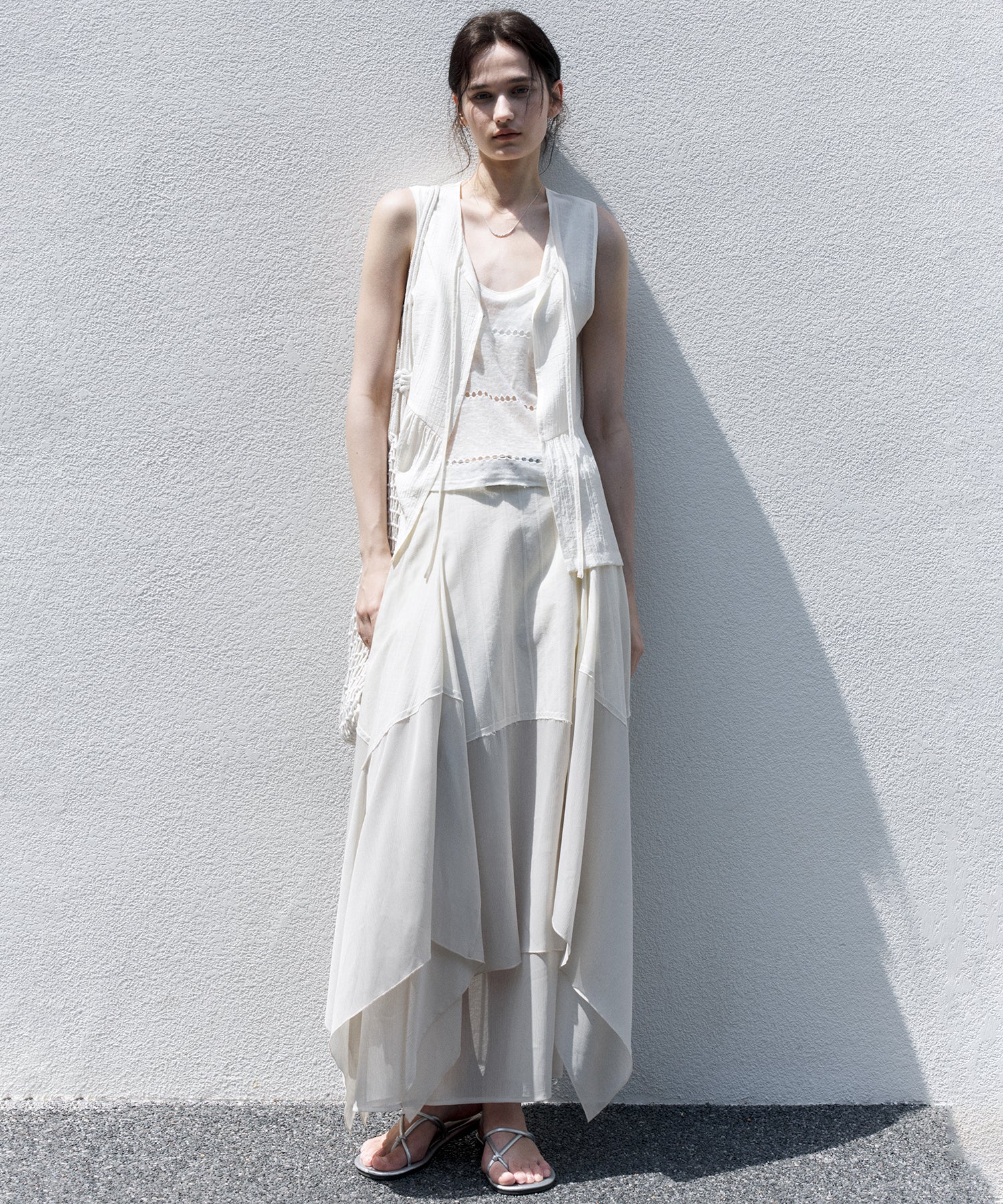 Sheer Knit Sleeveless Blouse – Stylish Summer Layer