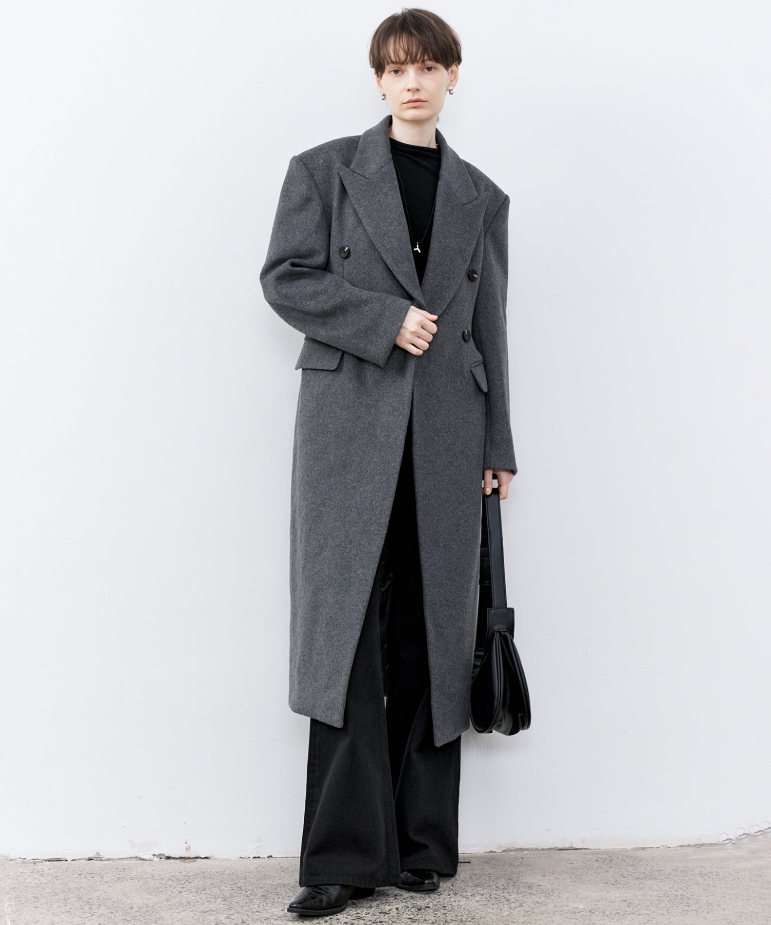 Wool-Blend Long Chester Coat