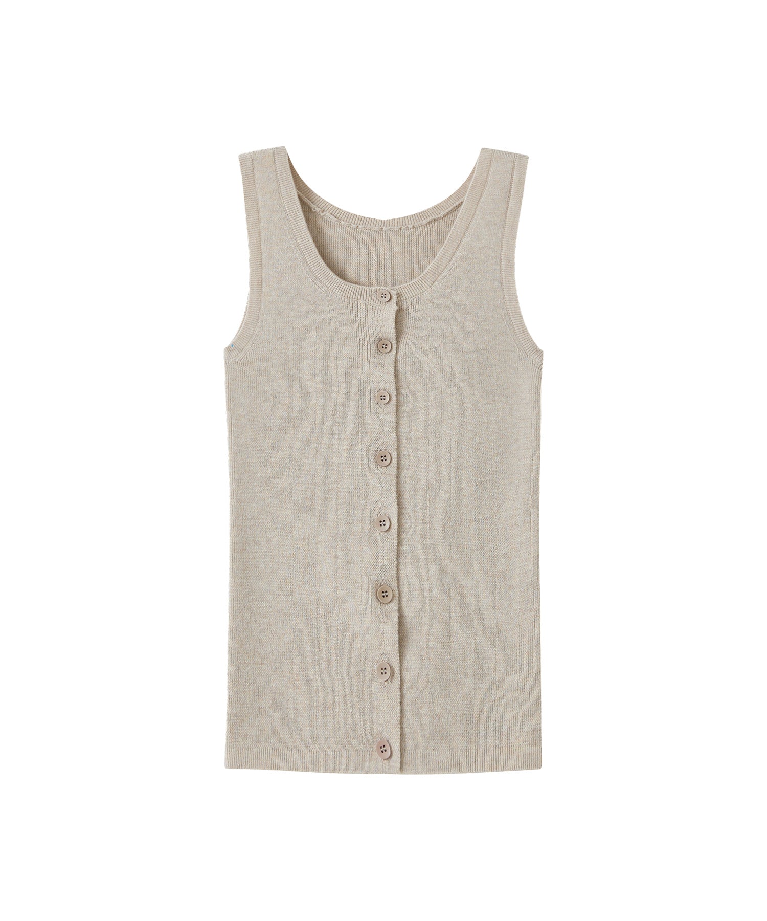 Basic Multi-Button Knit Vest