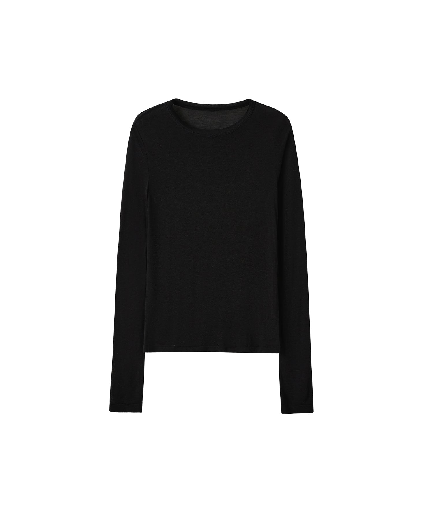 Basic Lightweight Knit Long Sleeve Tee