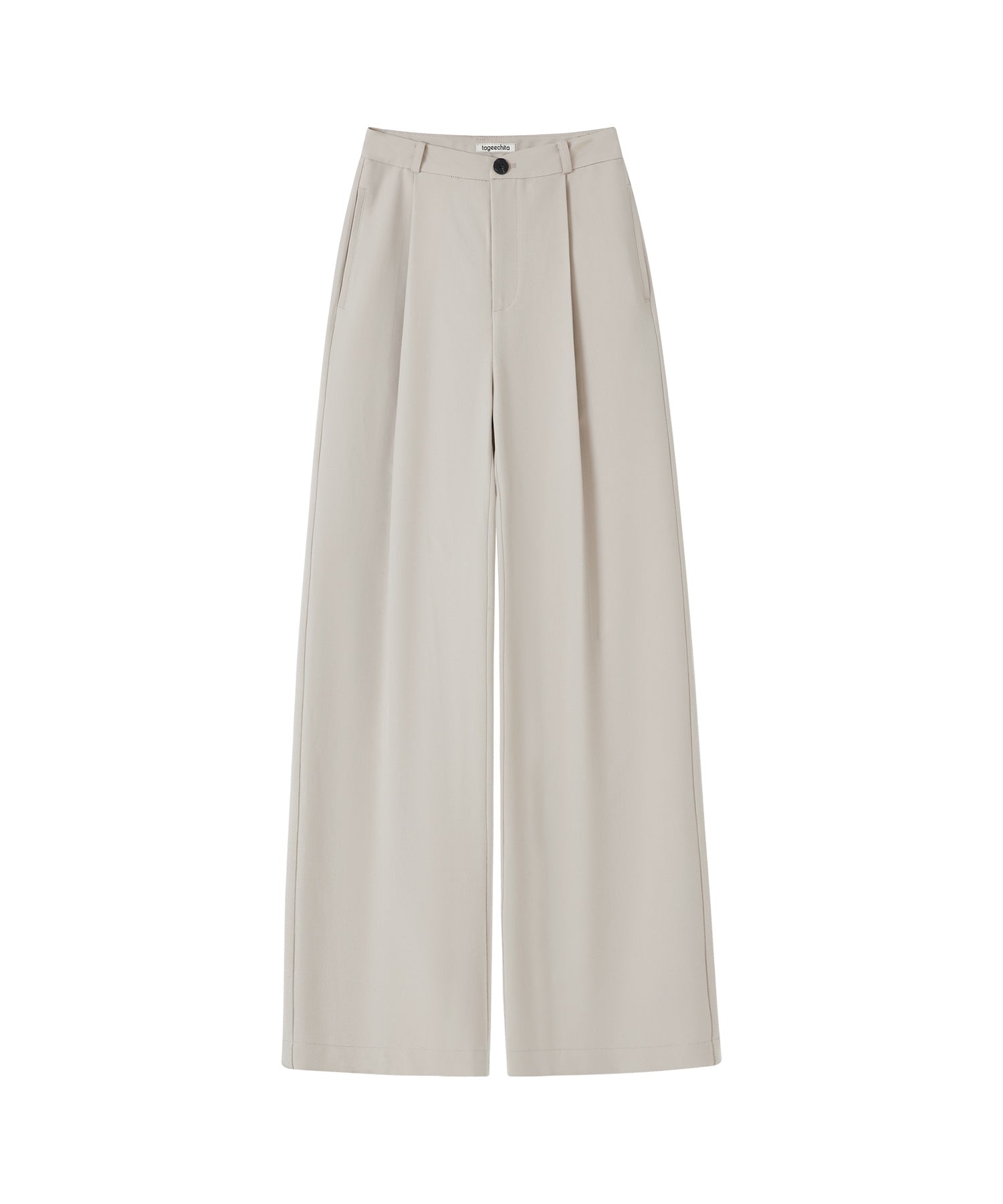 Basic Drape Tailored Straight Slacks