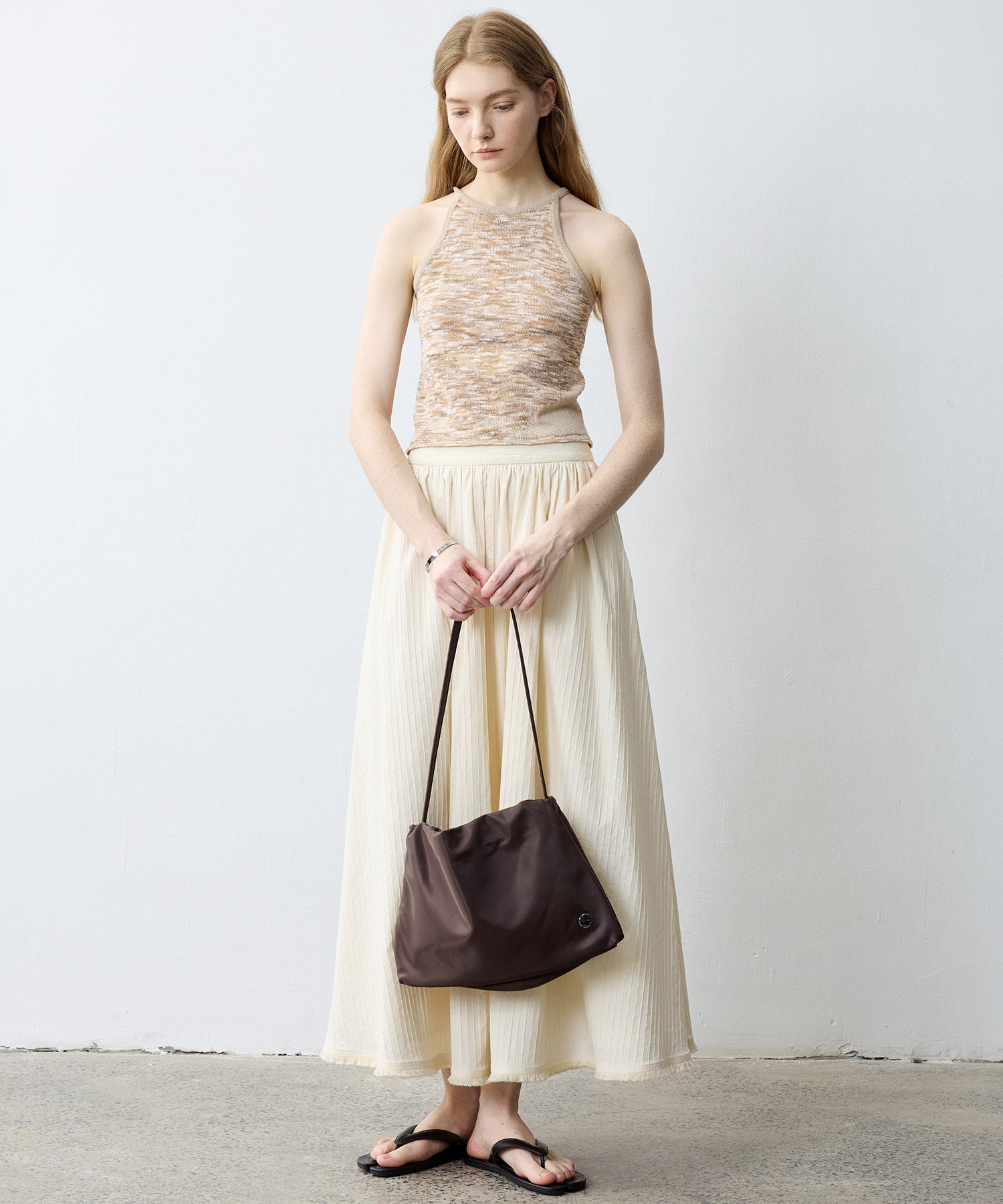 Artistic Mixed-Color Camisole Tank