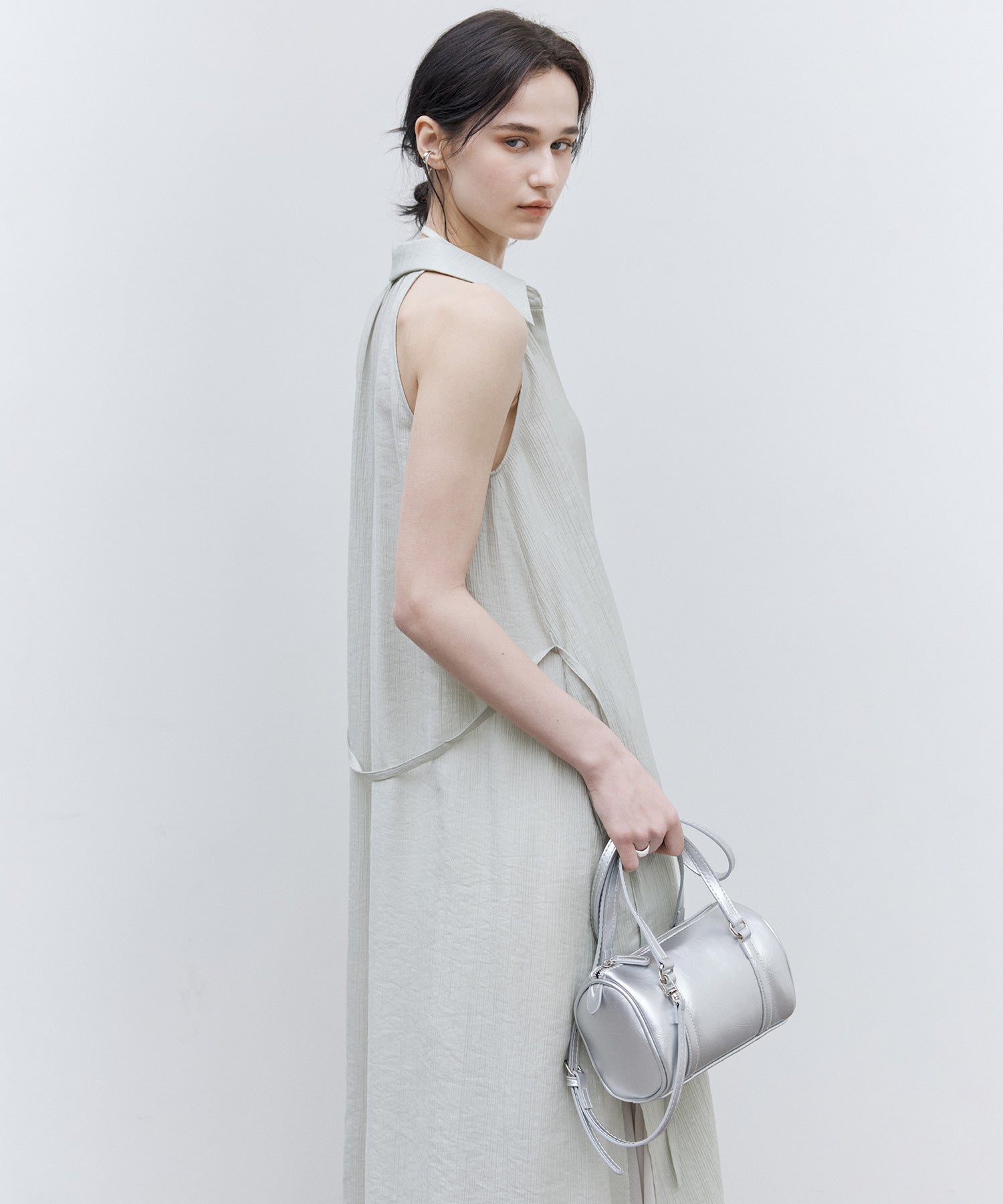 Nuanced Fabric Shirt Dress