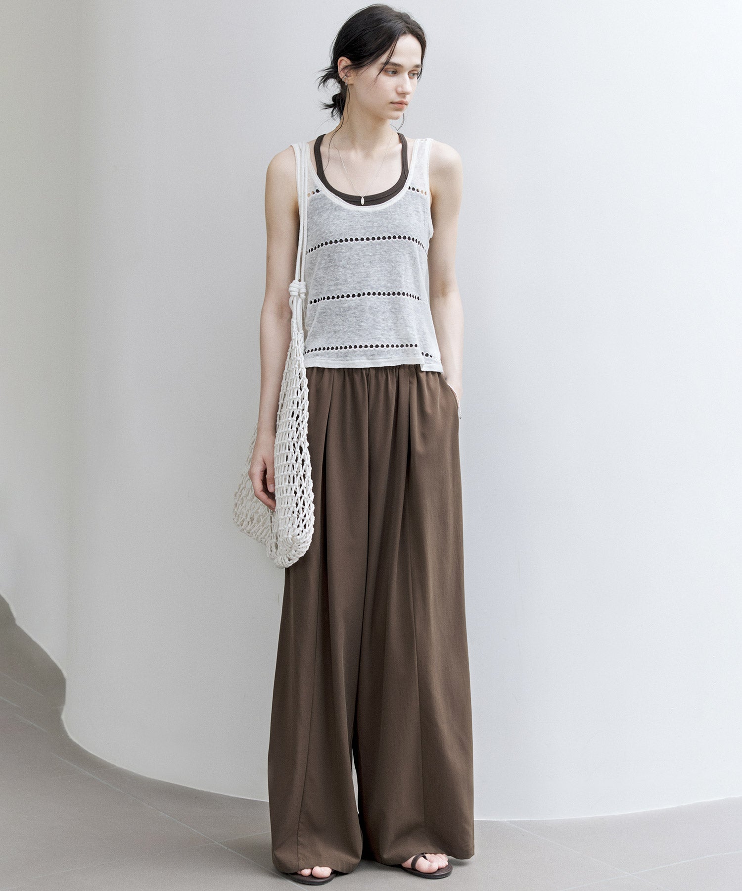 Basic Flowy Wide-Leg Pants