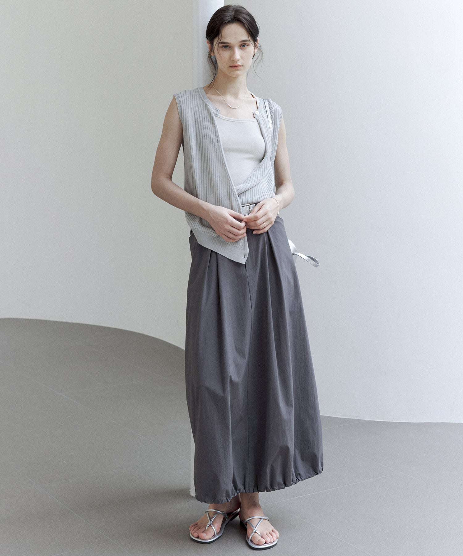 Versatile Knit Tank with Transformable Design