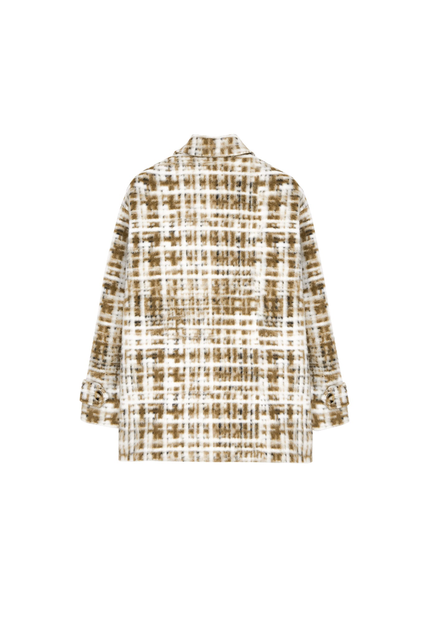 [tageechita] Compressed wool random check jacket