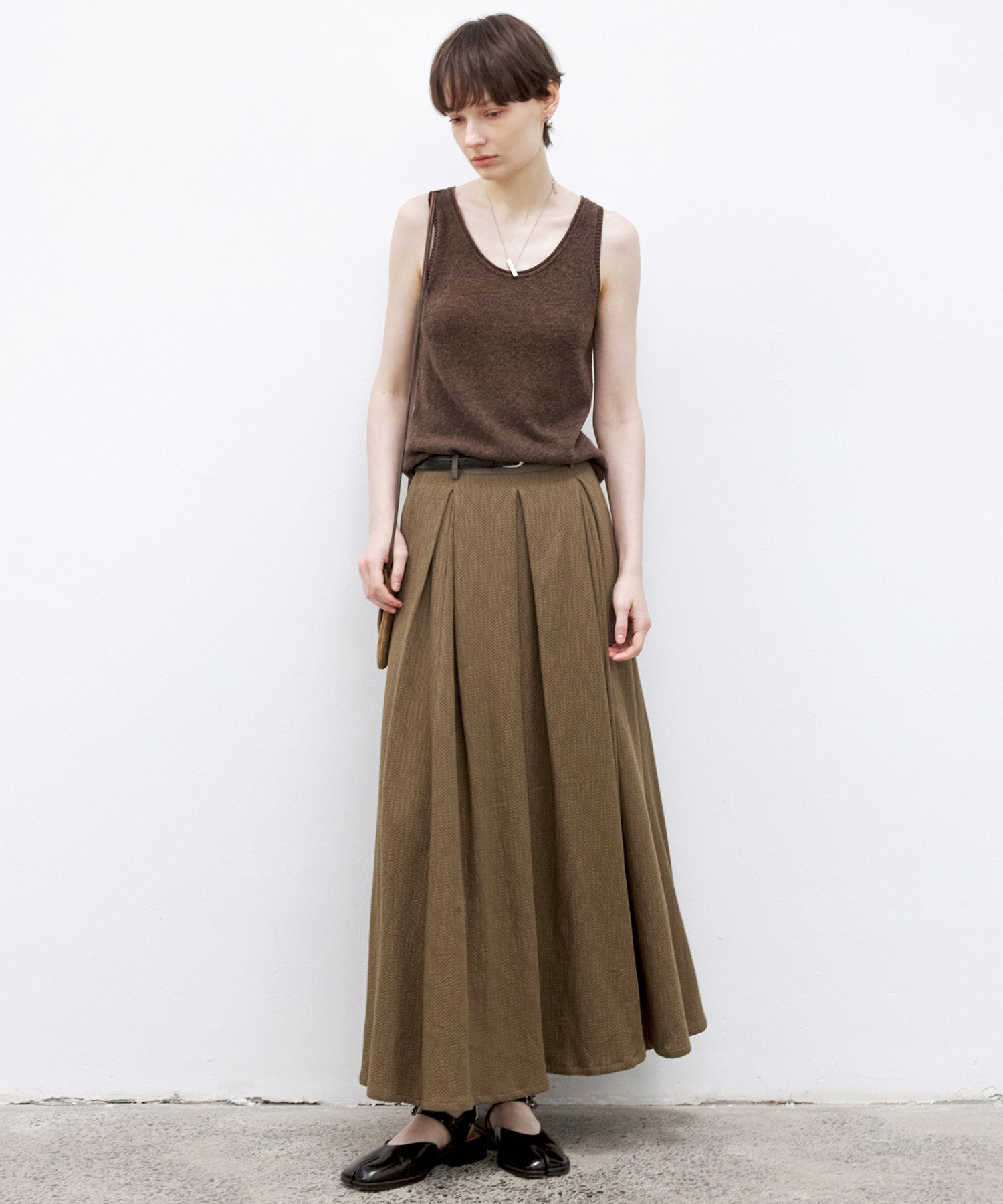 Plain Wool Knit Top ・Tank Top