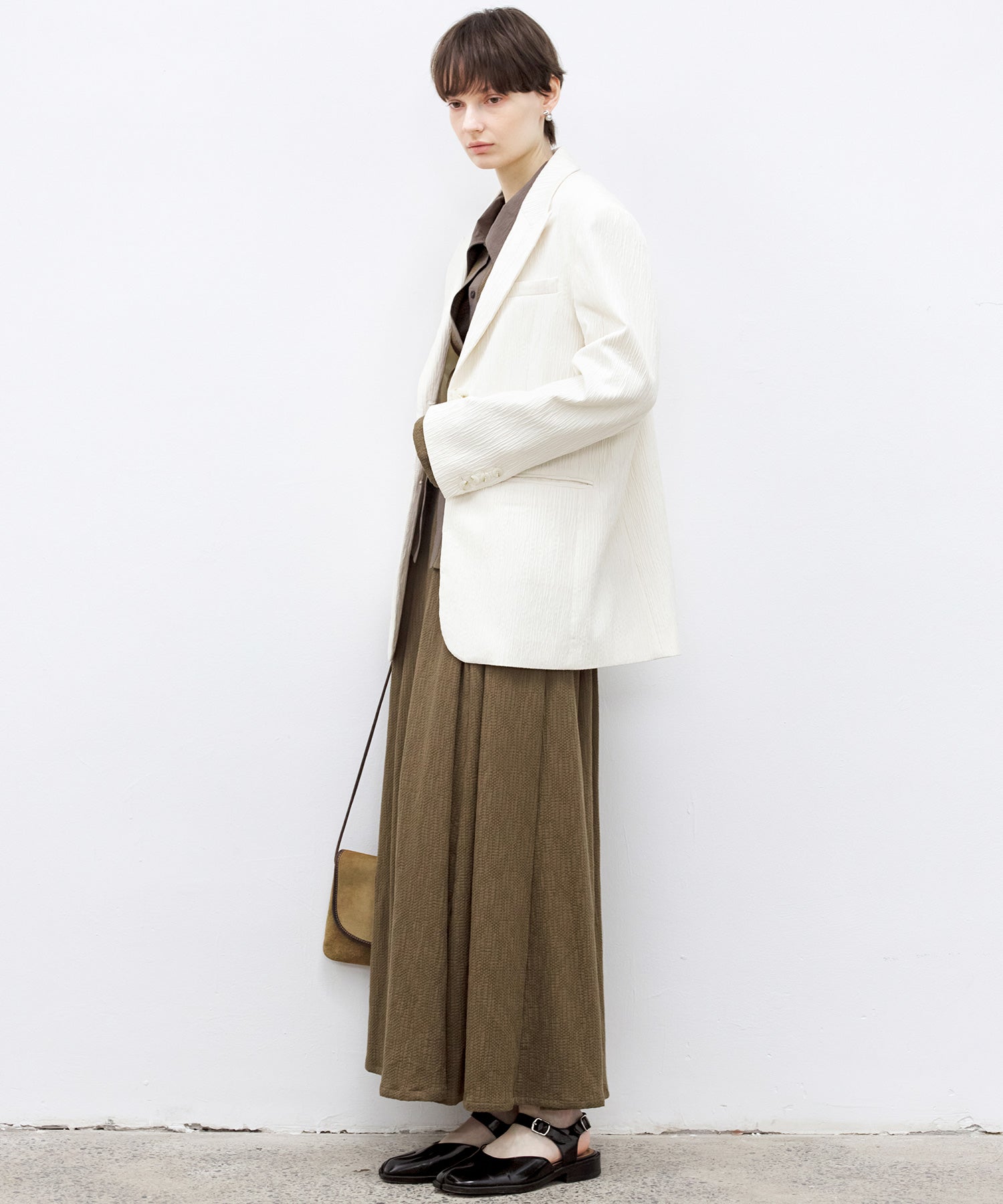 Loose-Fit Gauze-Textured Jacket