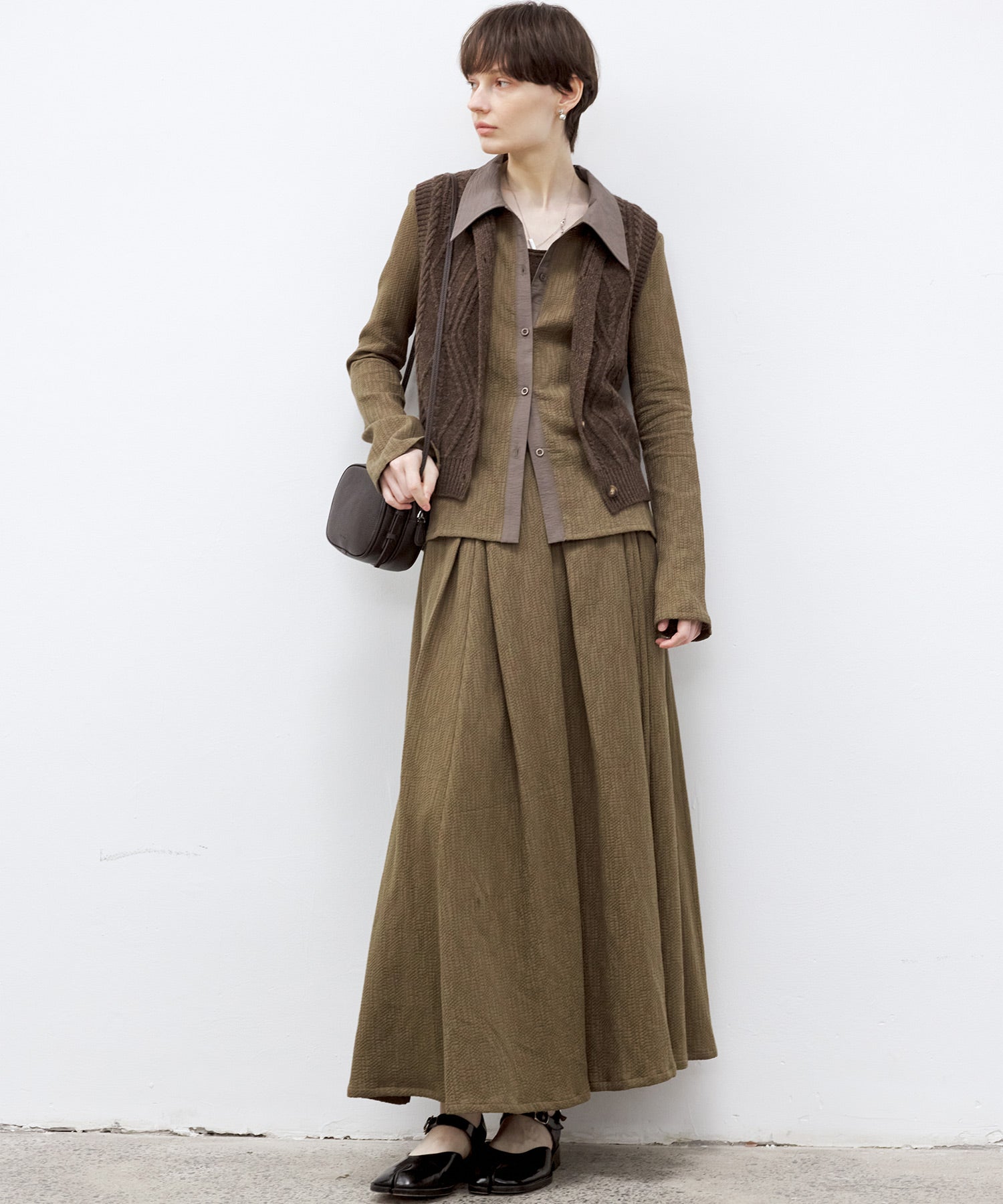 Wool Cable-Knit Vest