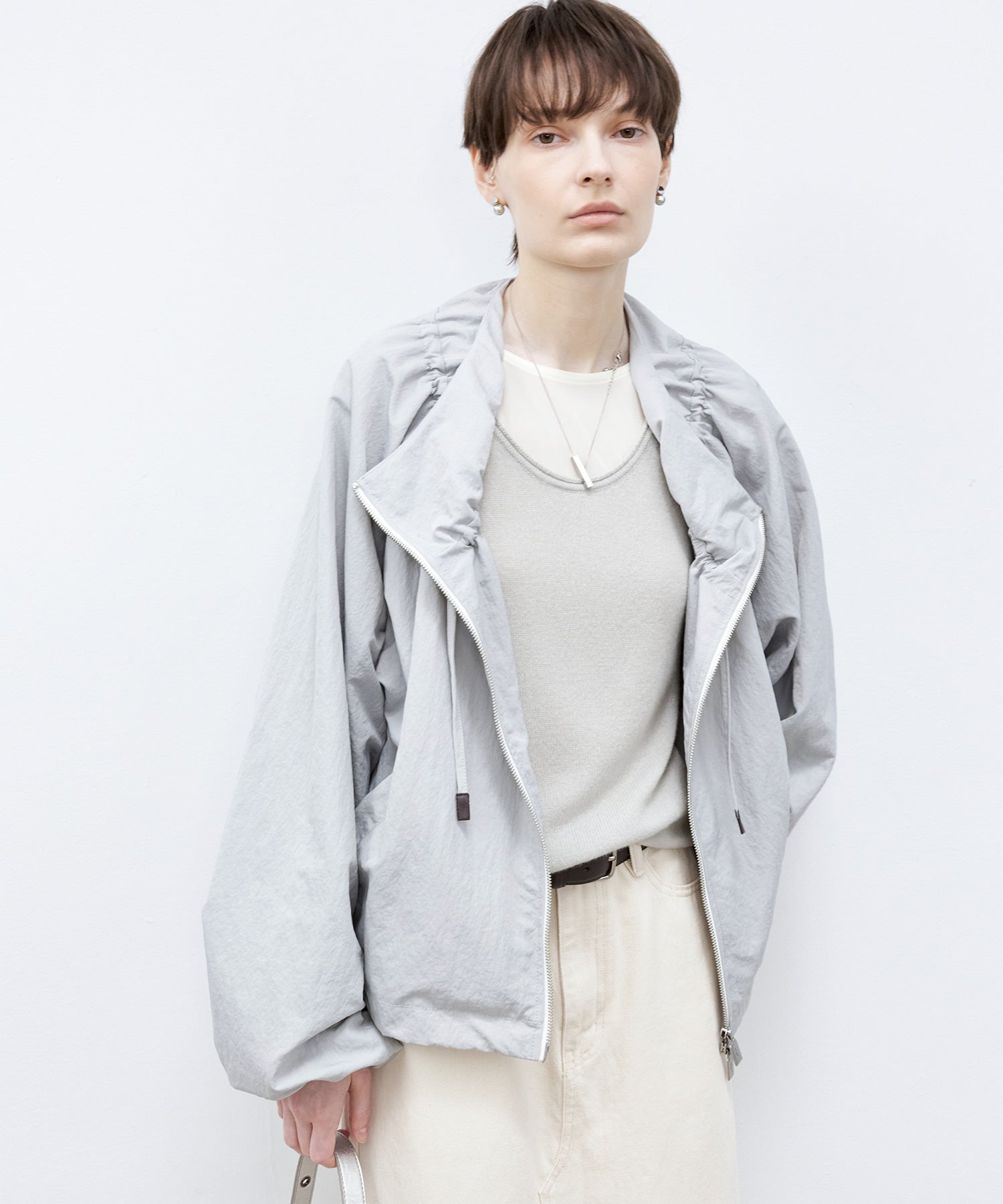 Balloon Collar String Jacket