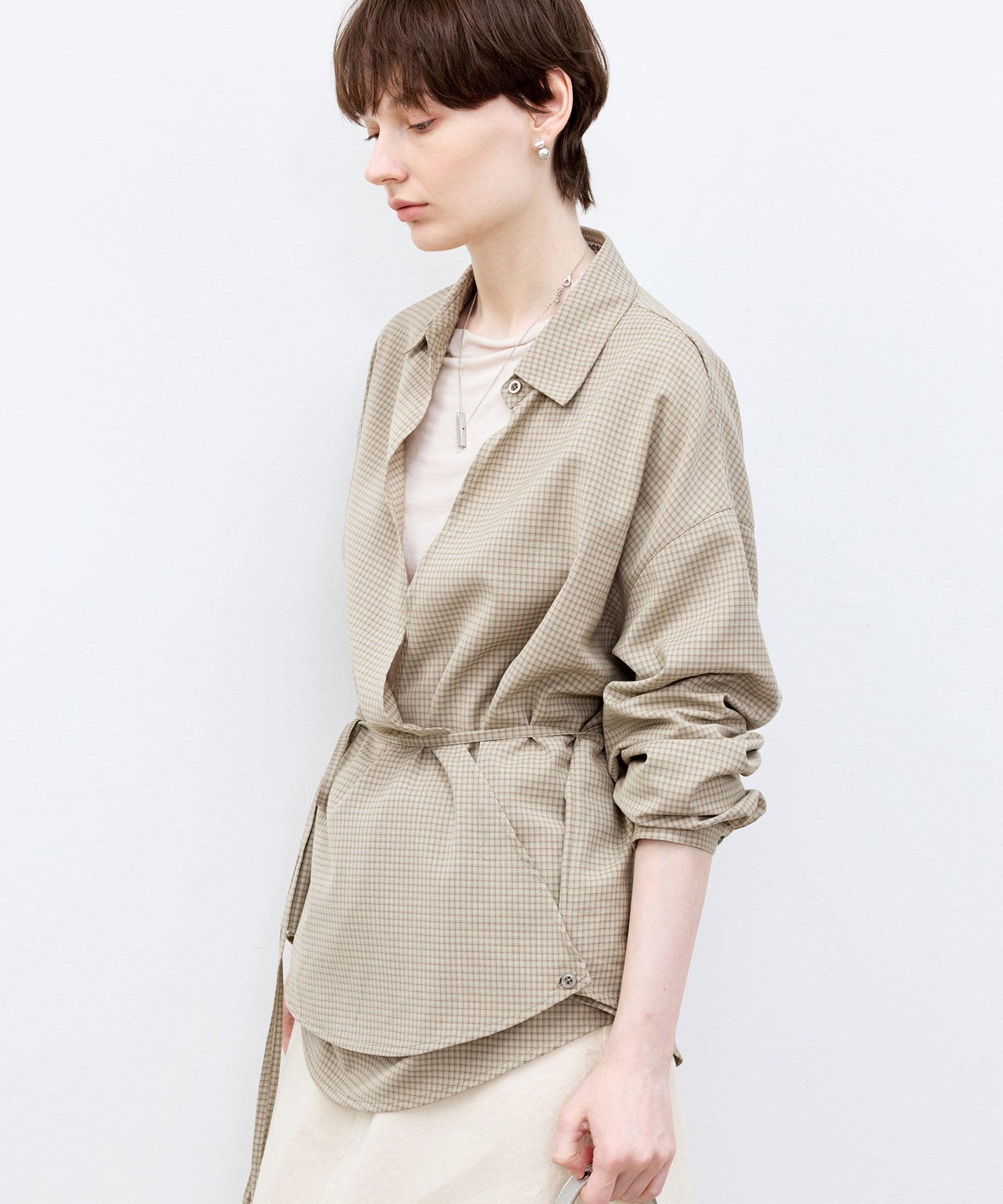 Drape String Shirt