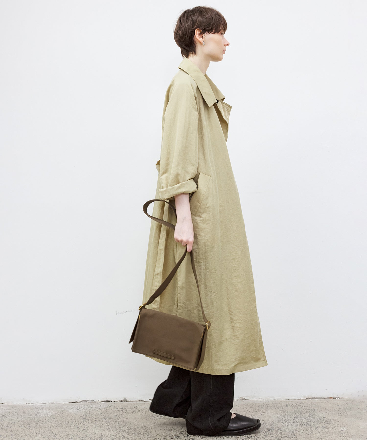 Fluid Faded Trench Coat