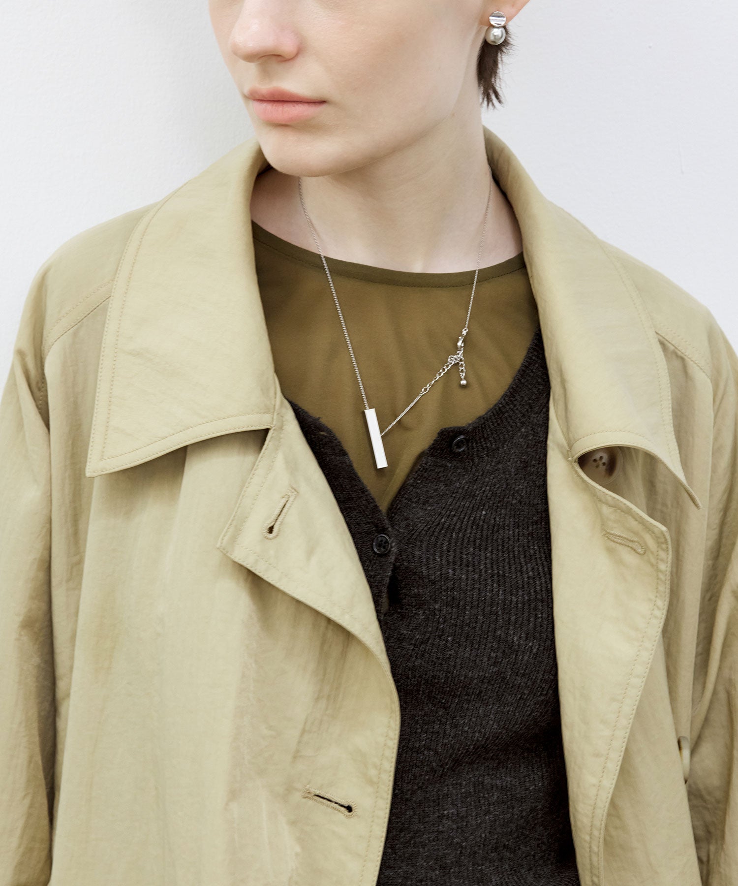 Fluid Faded Trench Coat