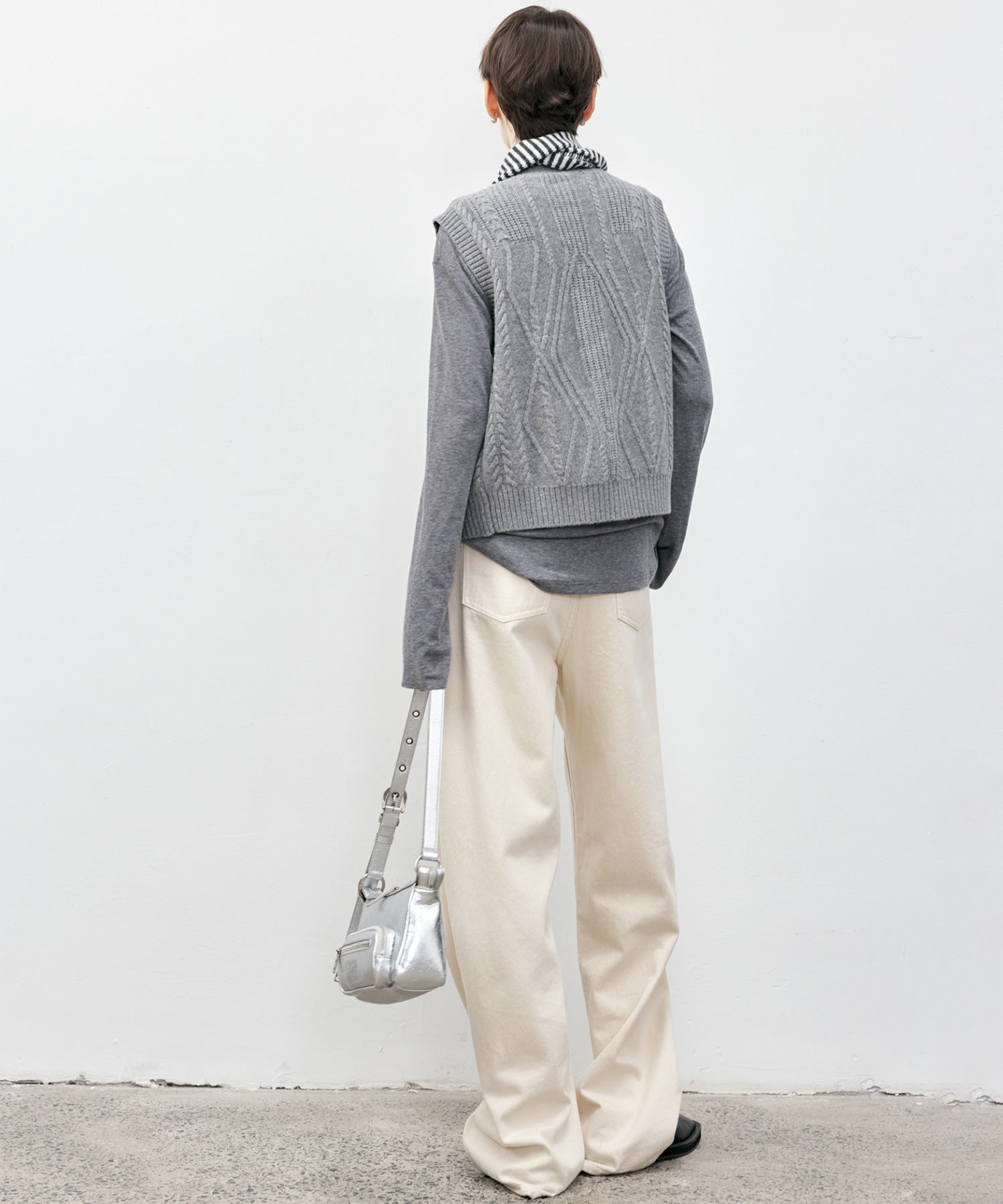 Basic Straight Narrow White Denim