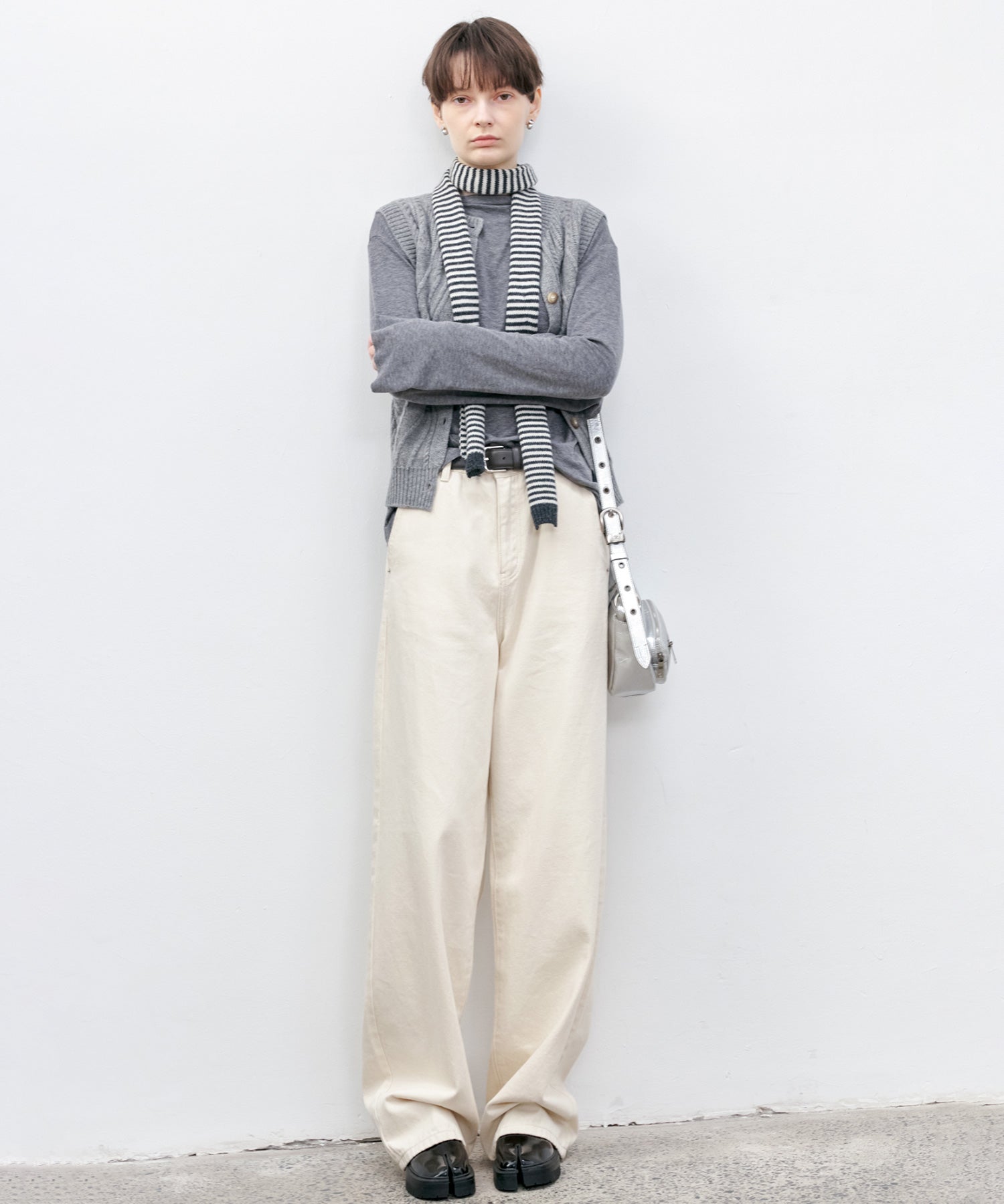 Wool Cable-Knit Vest