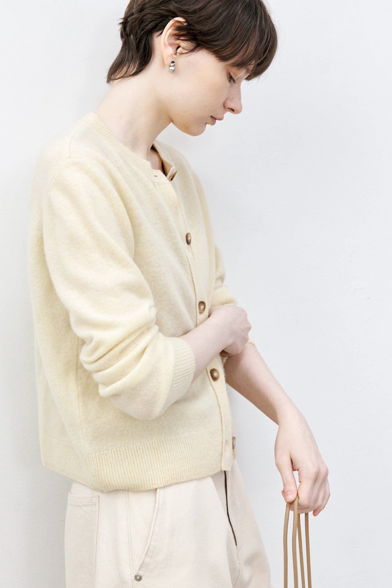 Soft Wool Basic Cardigan