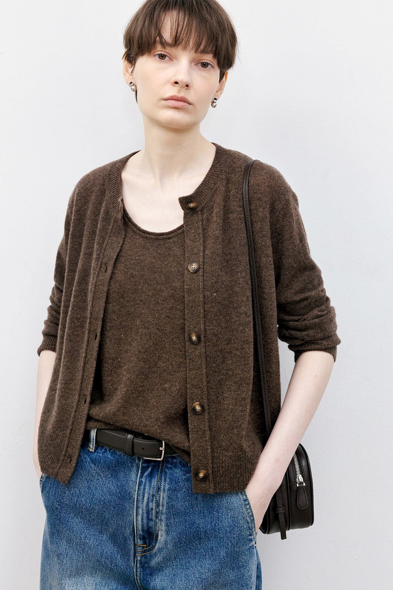 Soft Wool Basic Cardigan