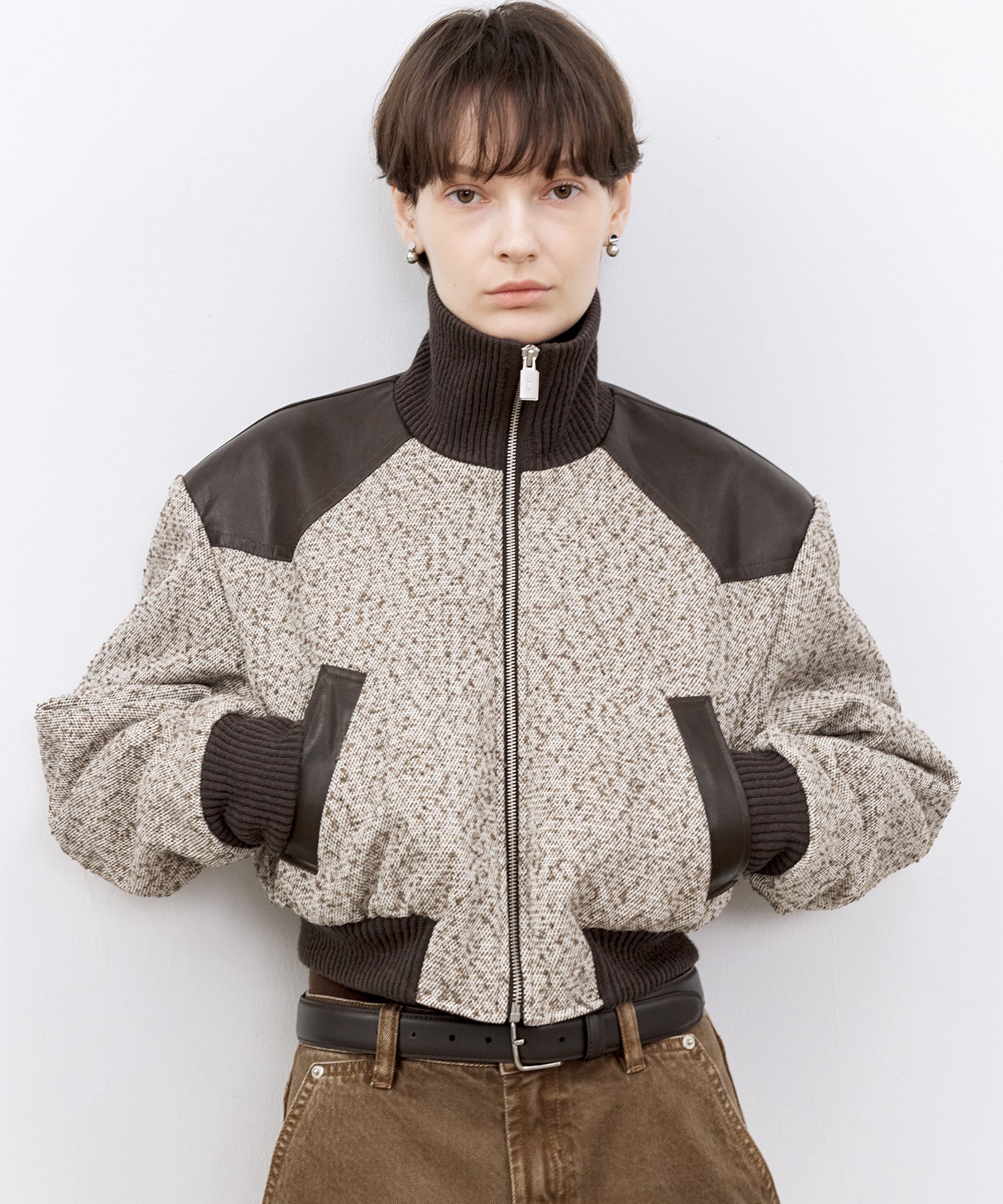 「PRE ORDER」Cropped Textured Jacket