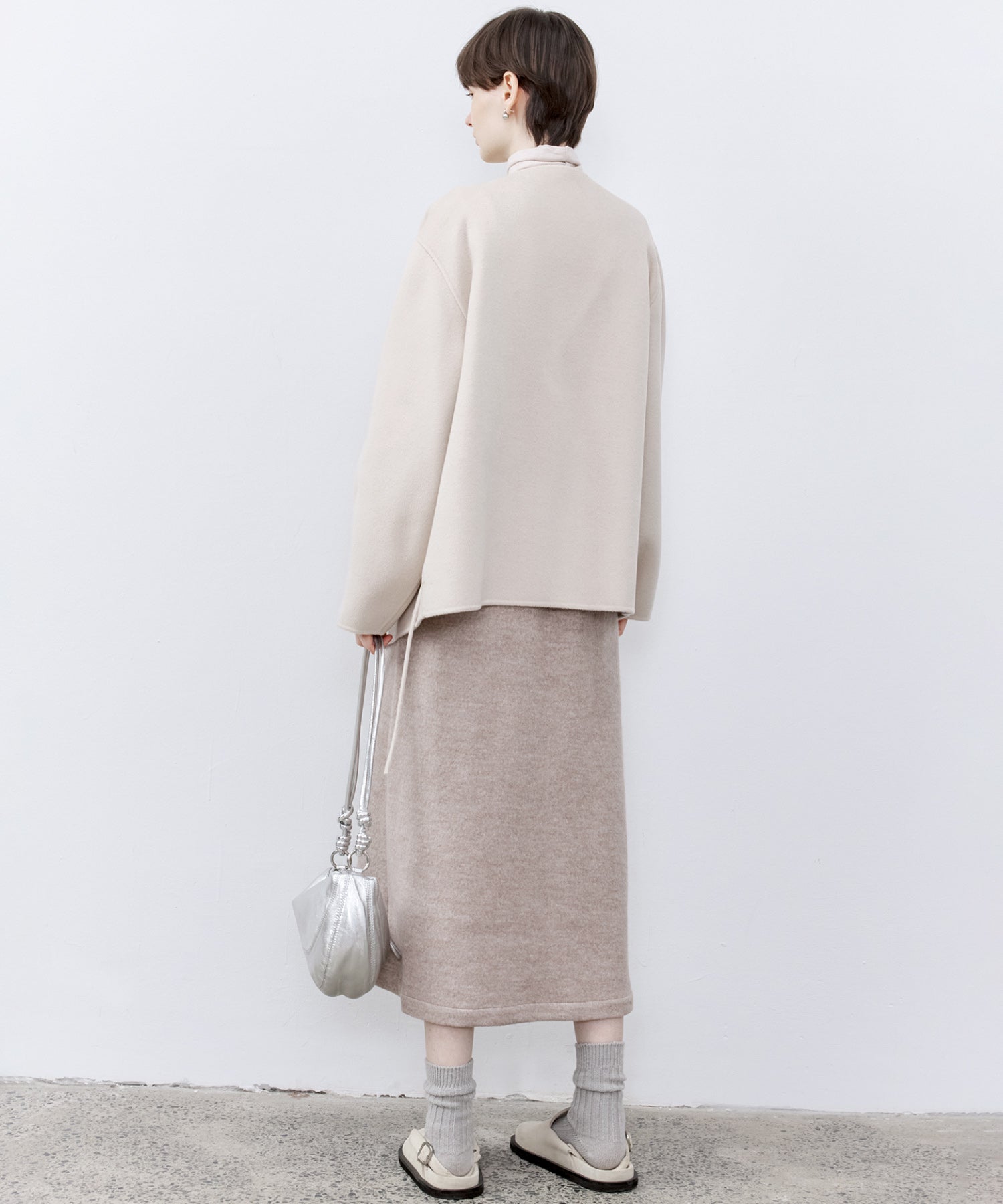 「PRE ORDER」Wool-Blend Belted Jumper Dress