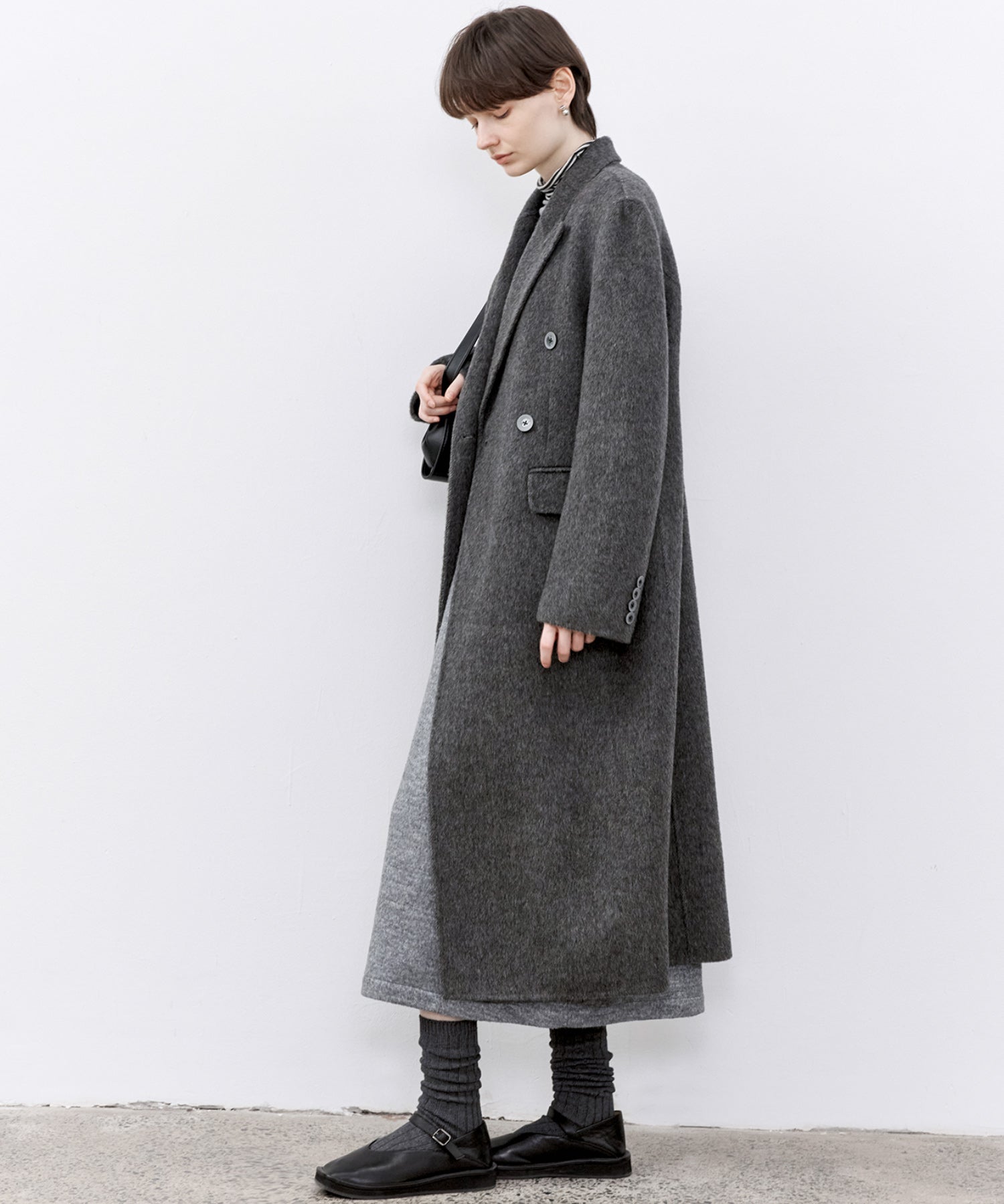 「PRE ORDER」Wool-Blend Belted Jumper Dress