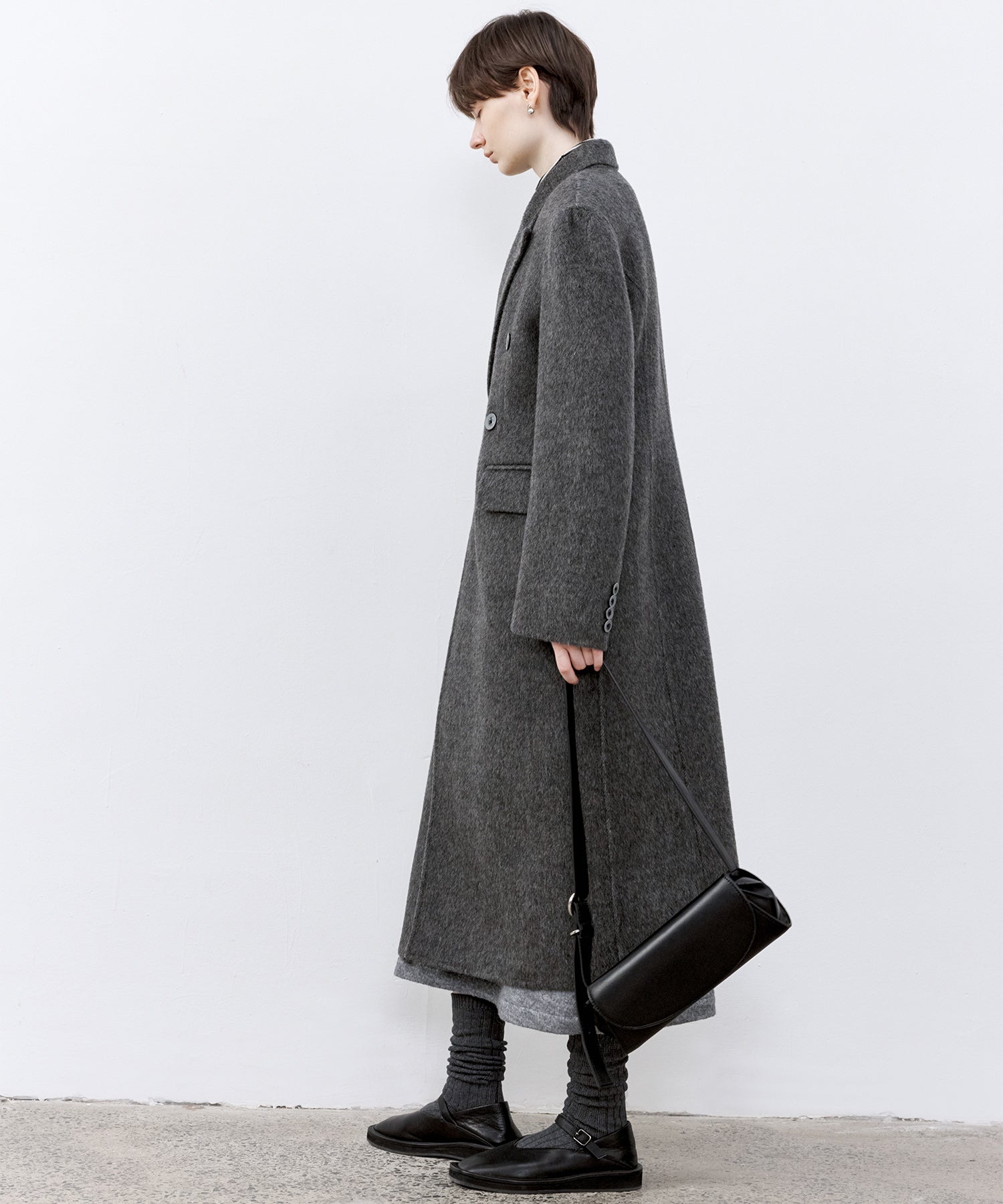 「PRE ORDER」Wool-Blend Belted Jumper Dress