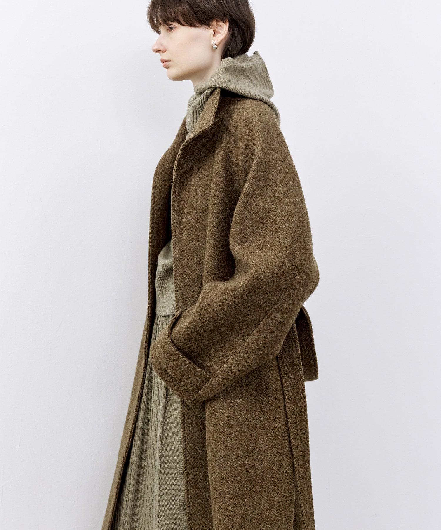 「PRE ORDER」Relaxed Fit Wool Raglan Coat